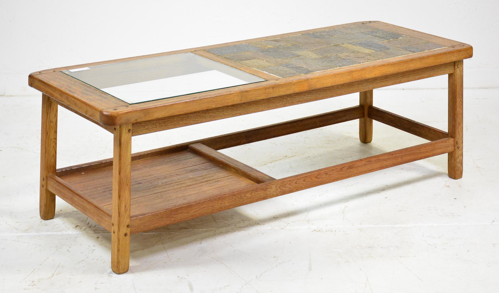 Two Tier Tile Top Coffee Table (1 of 3)