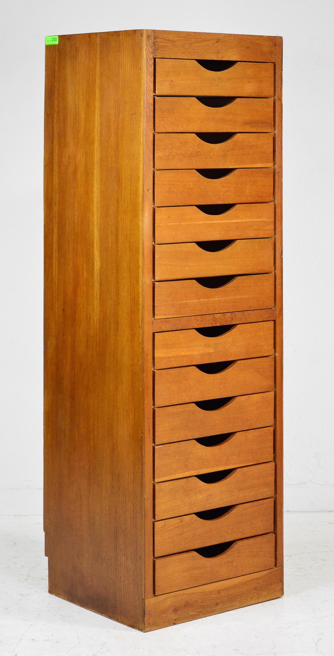 14 Drawer Tall Chest / Bank Of Drawers (1 of 7)