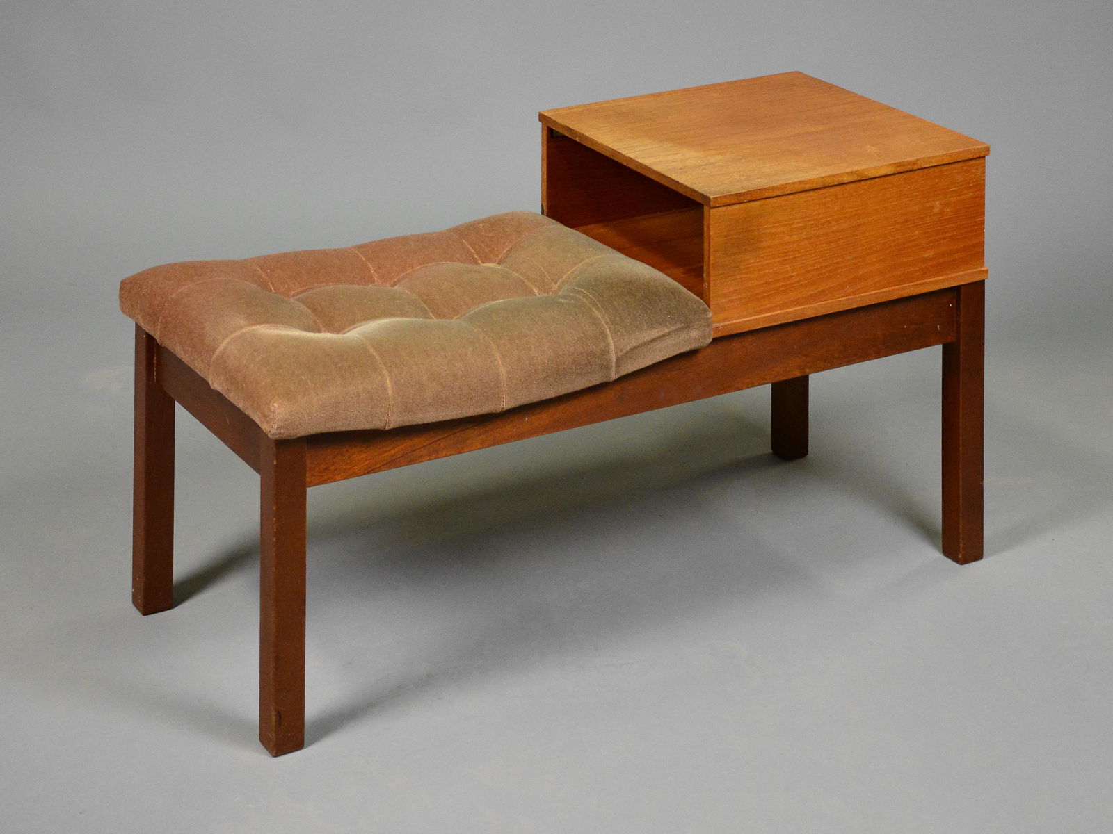 Mid Century Modern Telephone Bench (1 of 3)