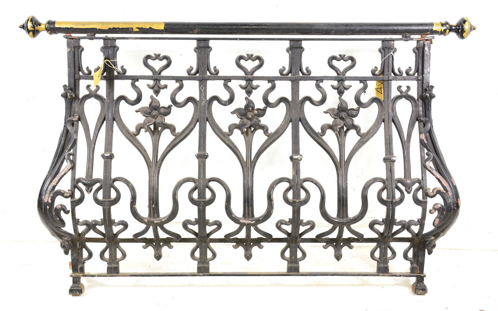 Large French Painted Iron Gate / Railing #1 (1 of 3)