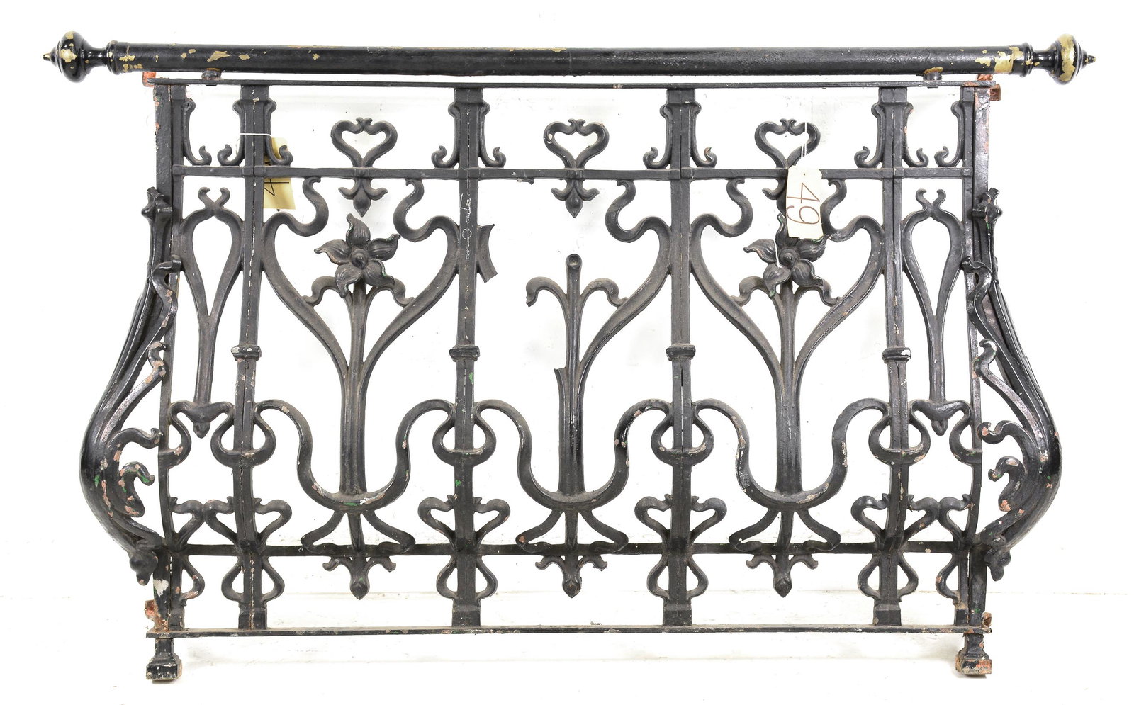 Large French Painted Iron Gate / Railing #2 (1 of 3)