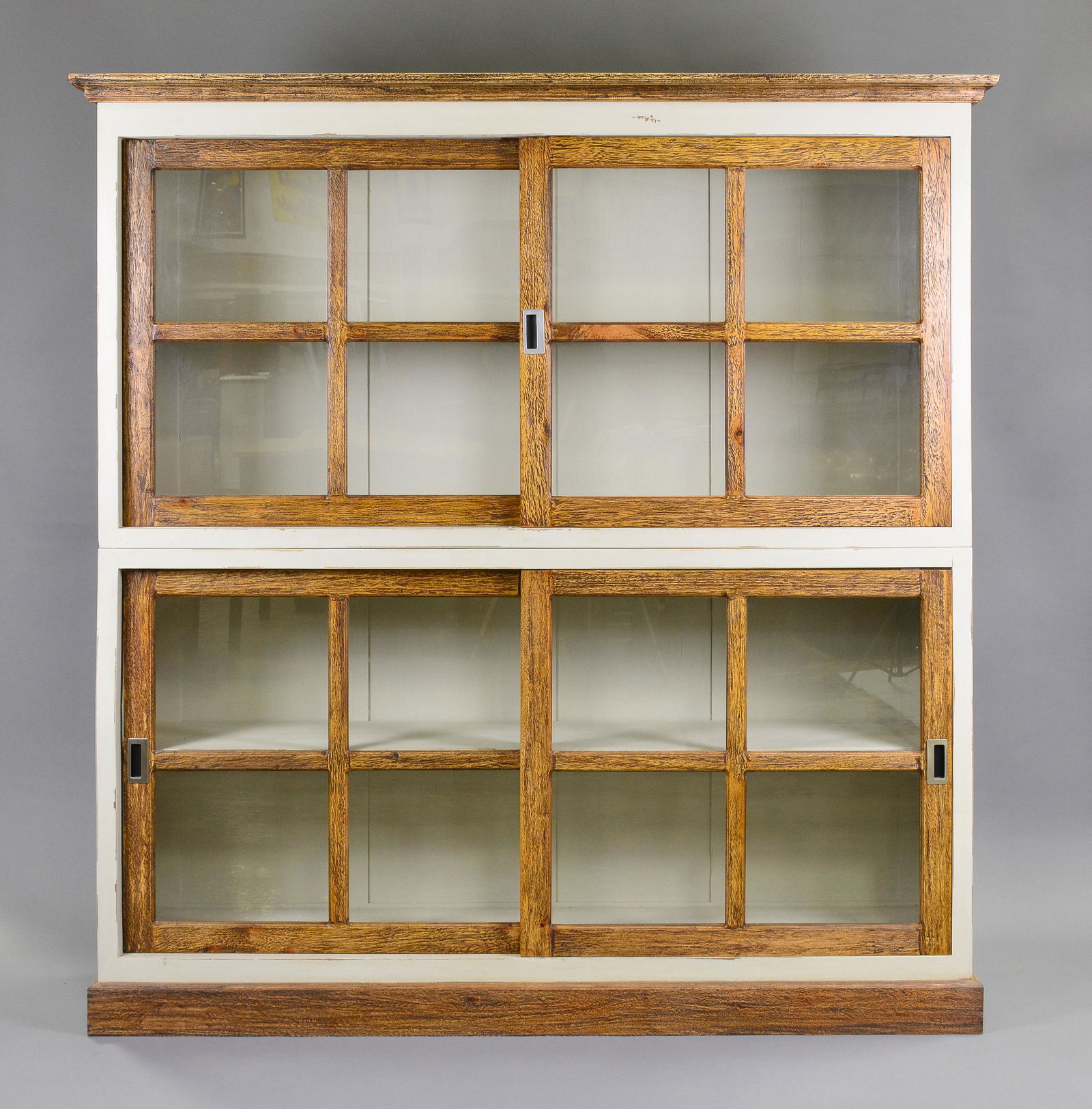 Painted 4 Door Display Cabinet / Cupboard (1 of 5)