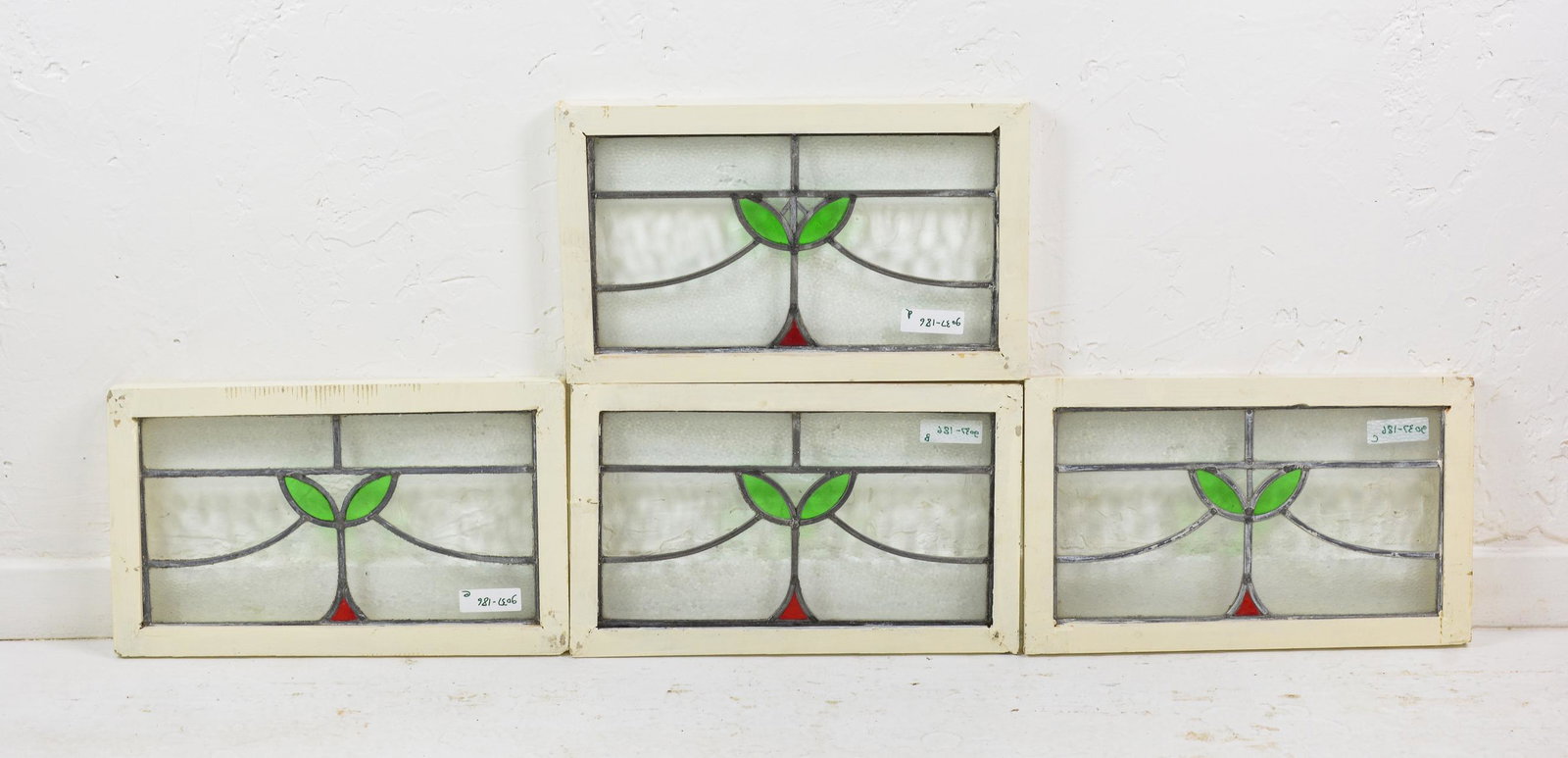 4 Small English Stained Glass Windows (1 of 2)