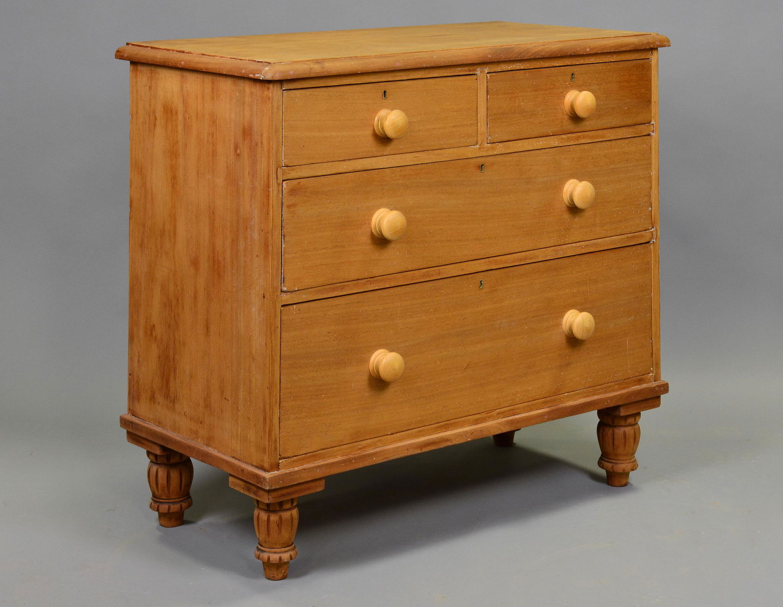 4 Drawer English Pine Chest (1 of 4)