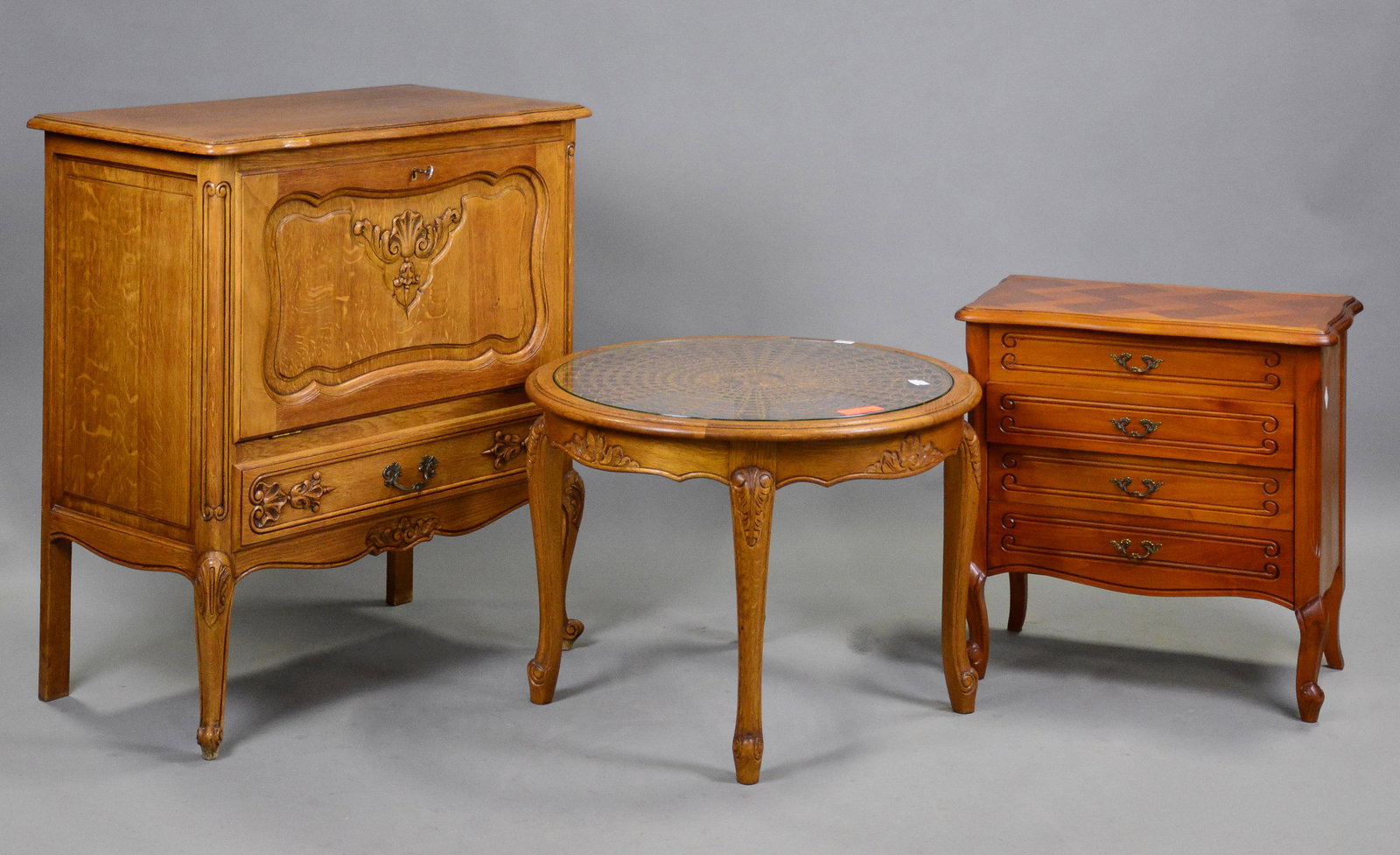 Country French Table, Cabinet & Chest (1 of 5)