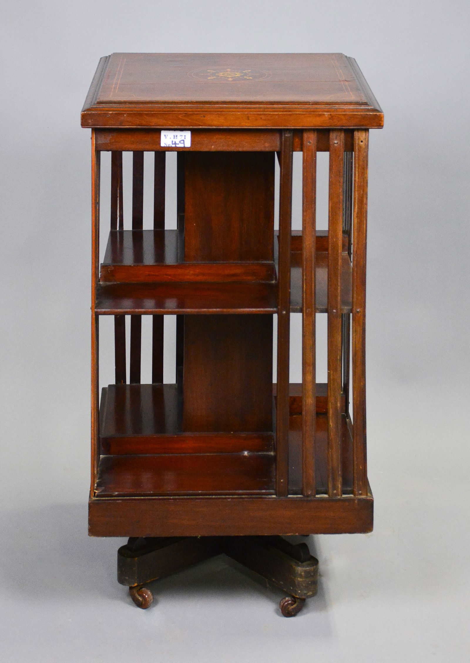 Edwardian Mahogany Revolving Bookcase (1 of 3)