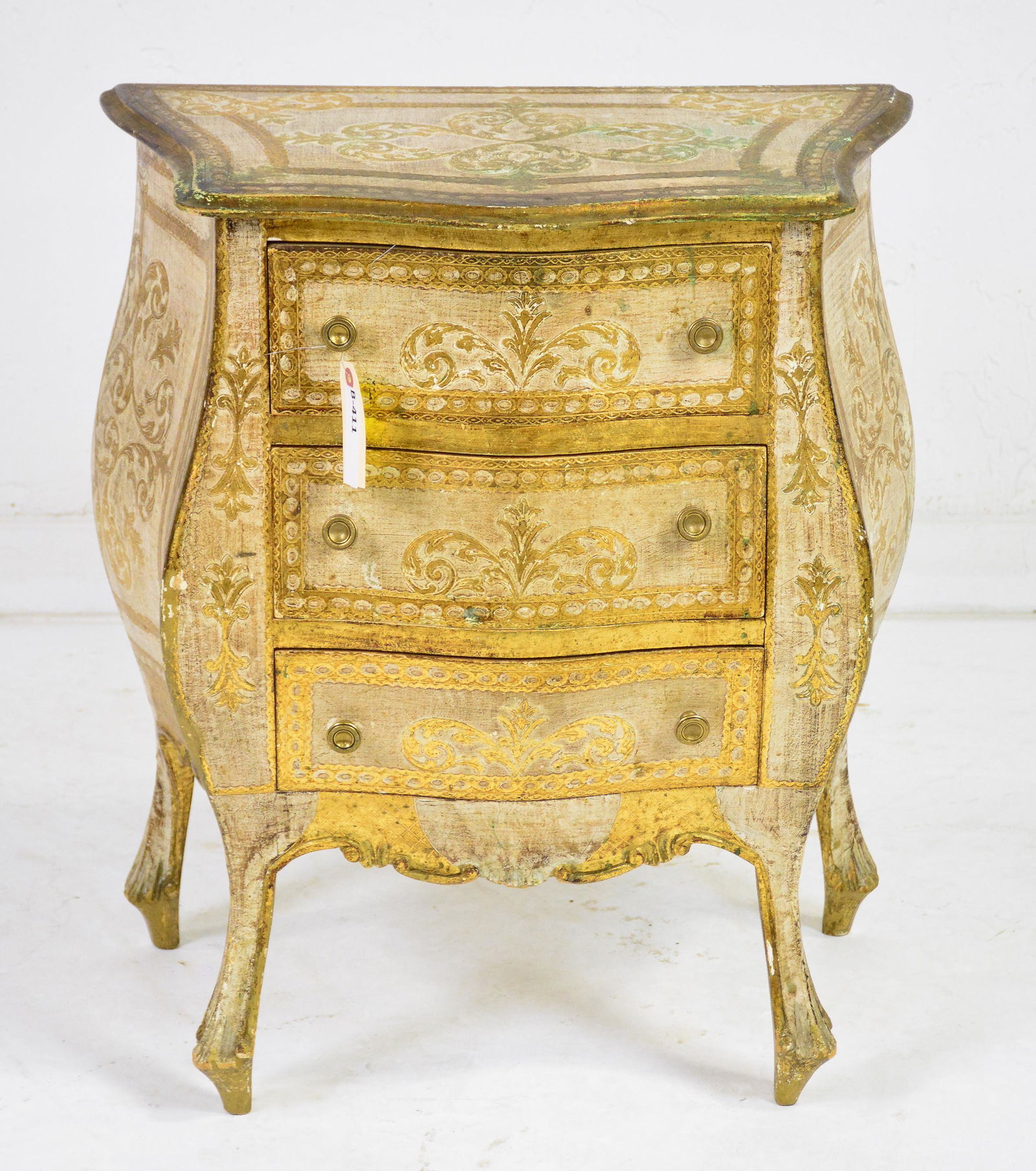 Small 3 Drawer Florentine Chest / Nightstand (1 of 4)