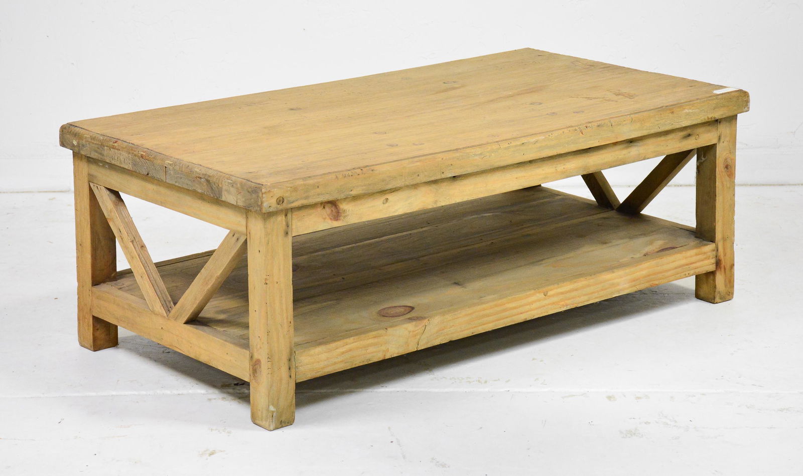 Reclaimed Pine Two Tier Coffee Table (1 of 3)