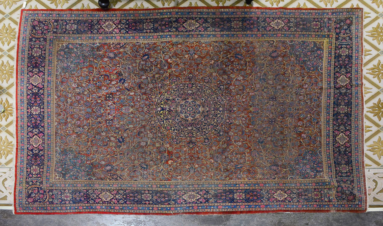 Large Flat Woven Room Size Rug (1 of 3)