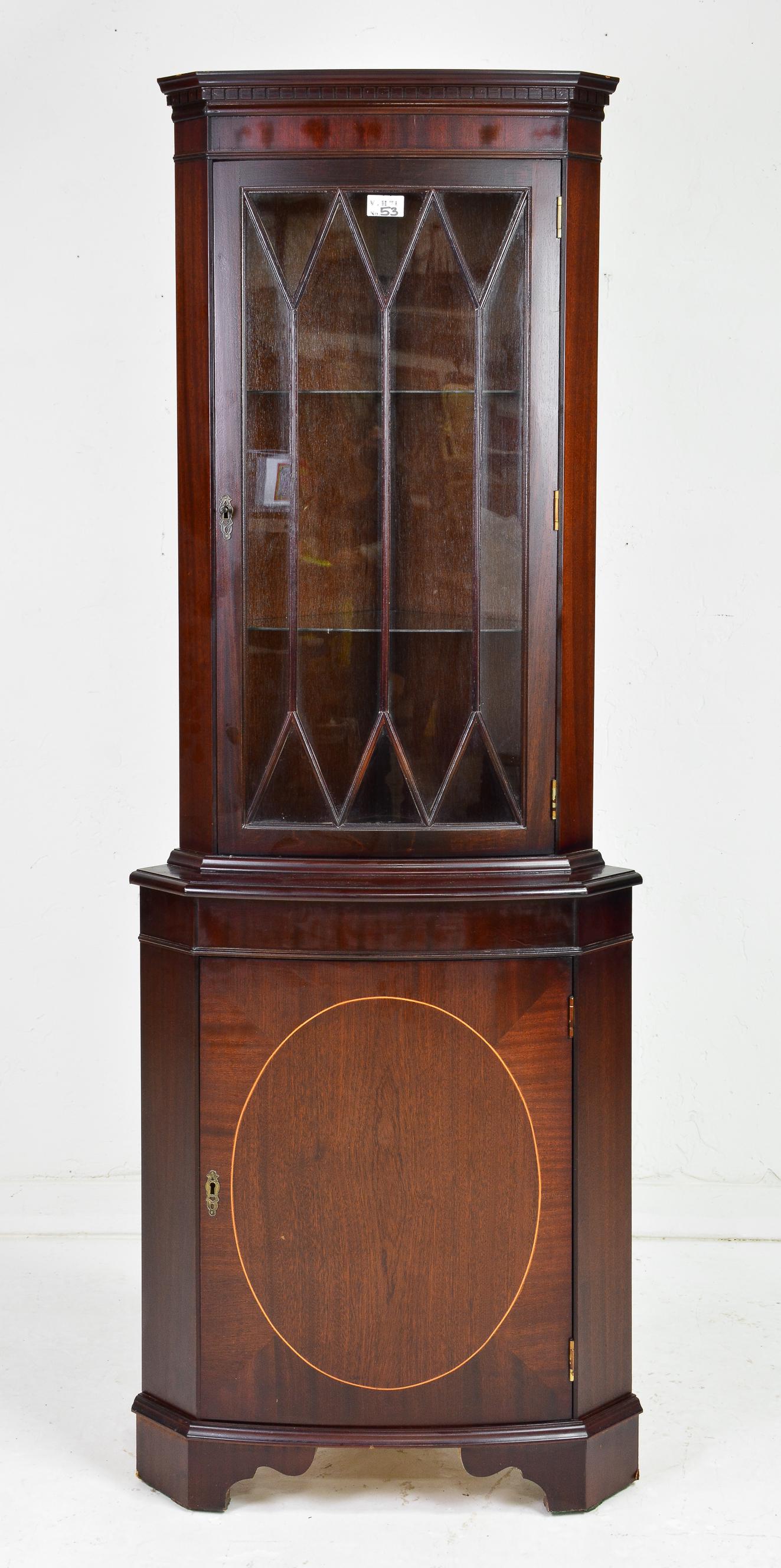 British Mahogany Corner Cabinet / Cupboard (1 of 2)