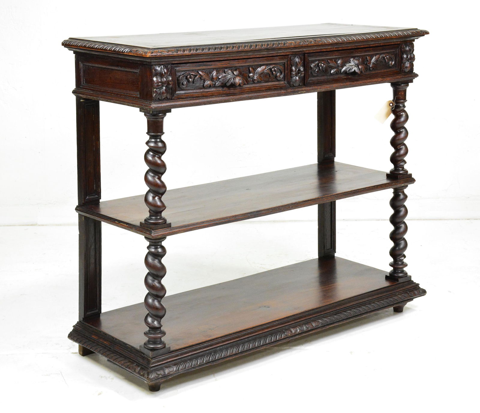 Barley Twist Oak 3 Tier Server (1 of 7)