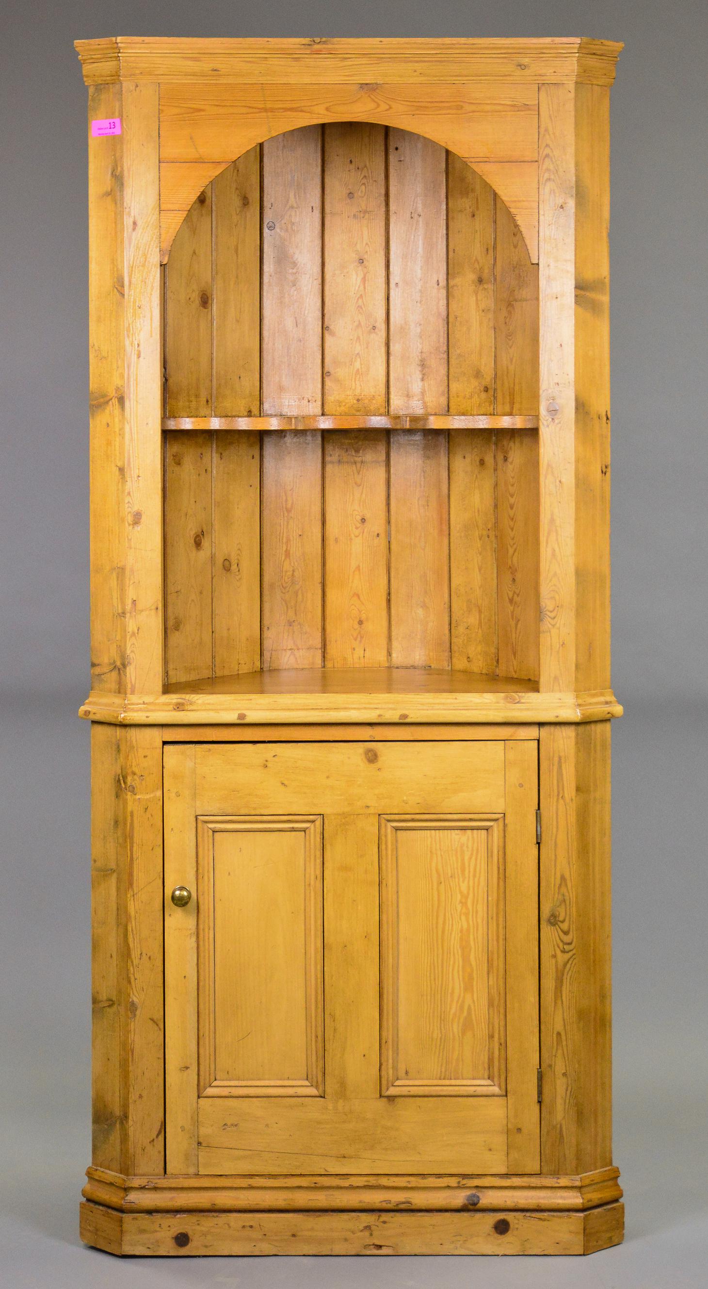 Large Pine Corner Cabinet / Cupboard (1 of 4)