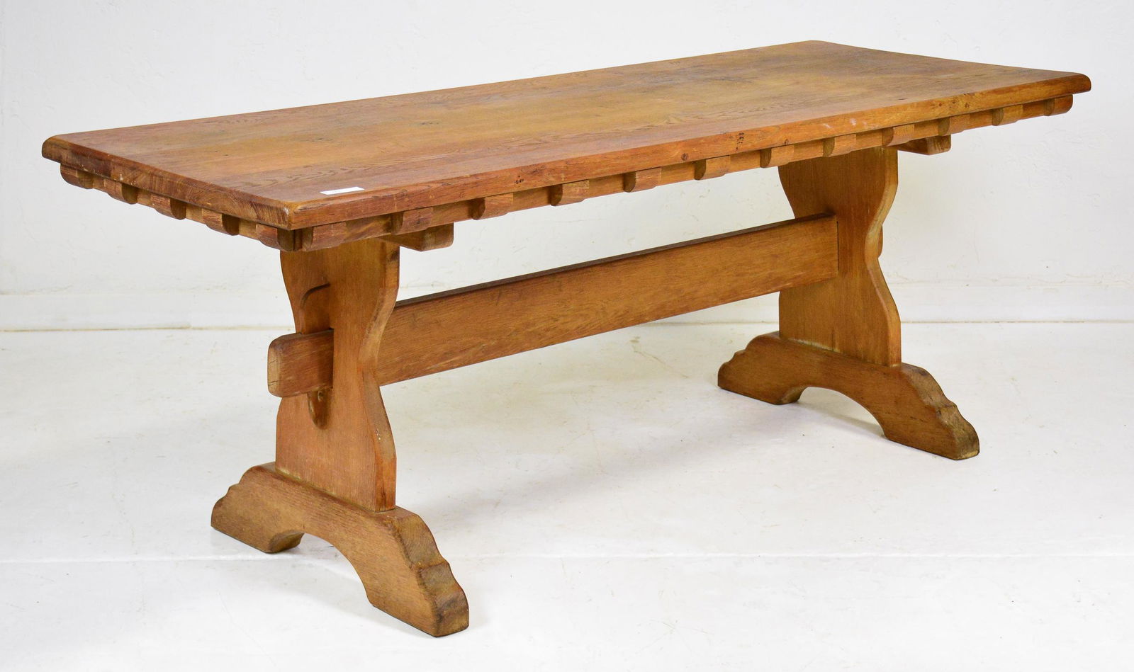 Farm Table with Trestle Base (1 of 4)