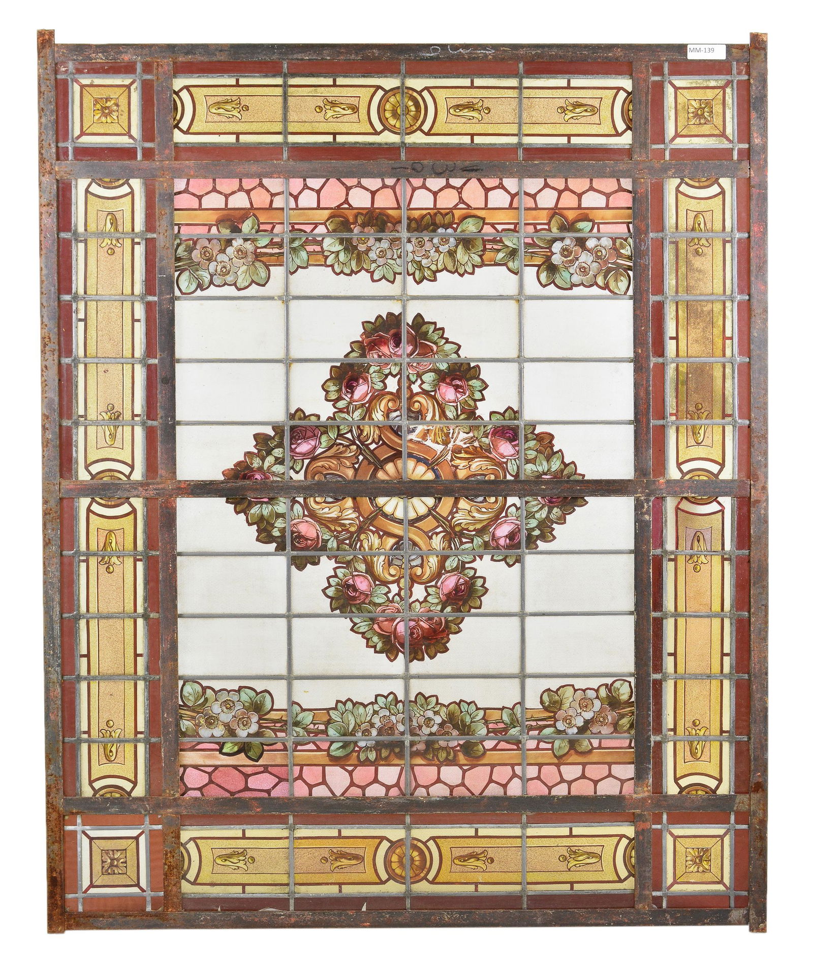 Large French Style Painted Window / Panel (1 of 3)