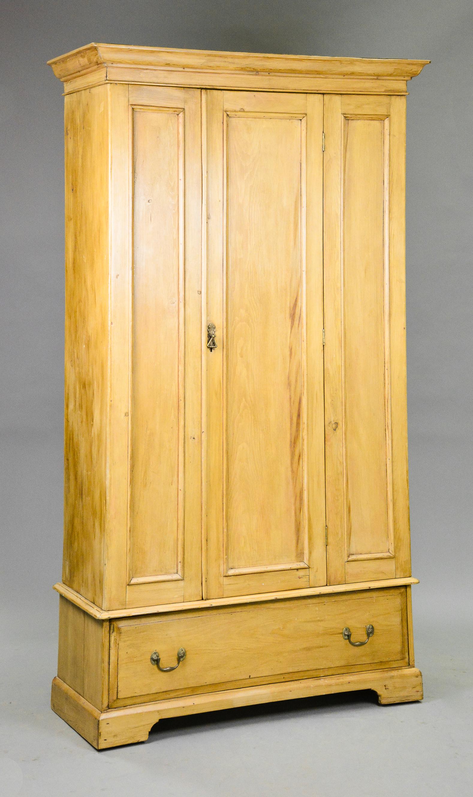 British Pine Single Door Cupboard with Drawer (1 of 2)