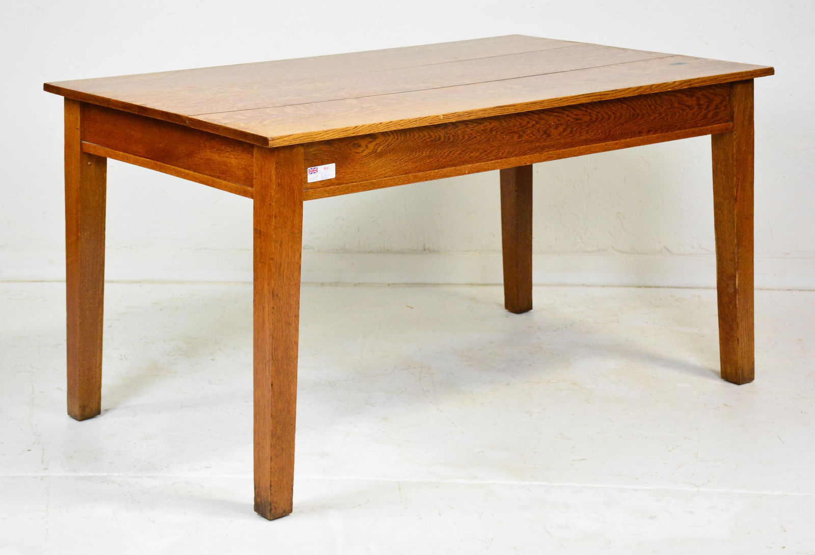 Golden Oak Library Table (1 of 4)