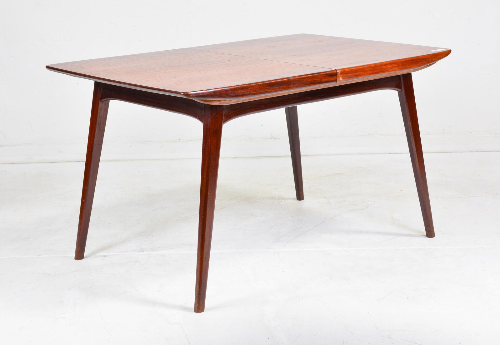 Mid Century Modern Dining Table - Pop Out Leaf (1 of 5)