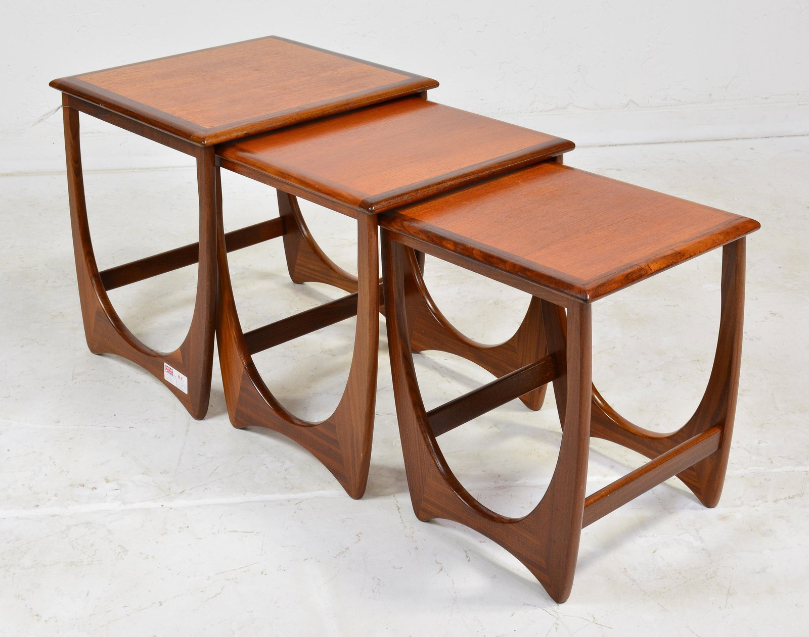 Mid Century Modern Astro Nest By G-Plan #1: This Danish Modern Style Teak nest is British and made by Mid Century Modern Furniture Maker G Plan ( Gplan ) - 21 tall x 20 wide x 20 deep