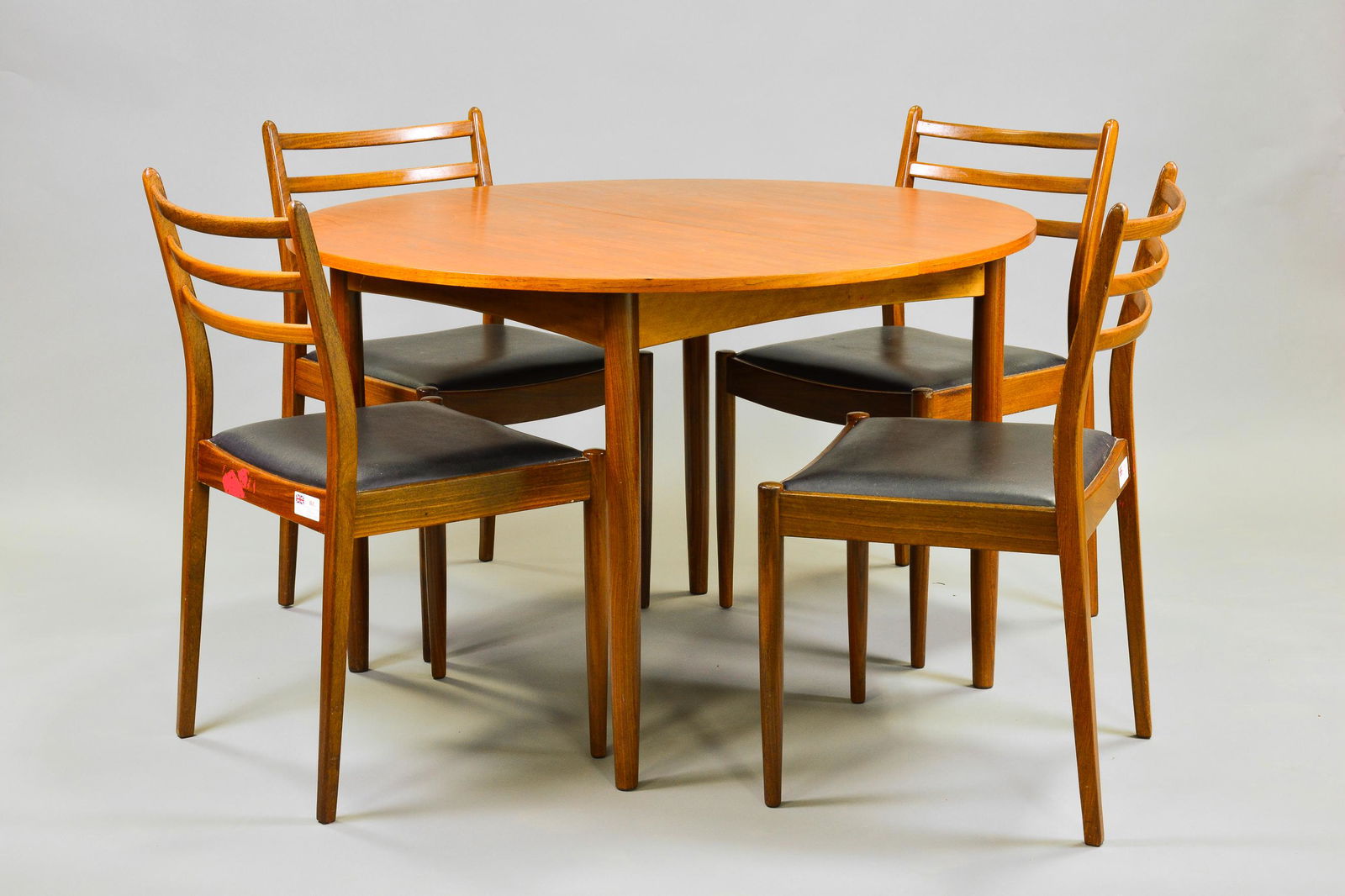 Mid Century Modern Round Dining Table & 4 Chairs (1 of 6)