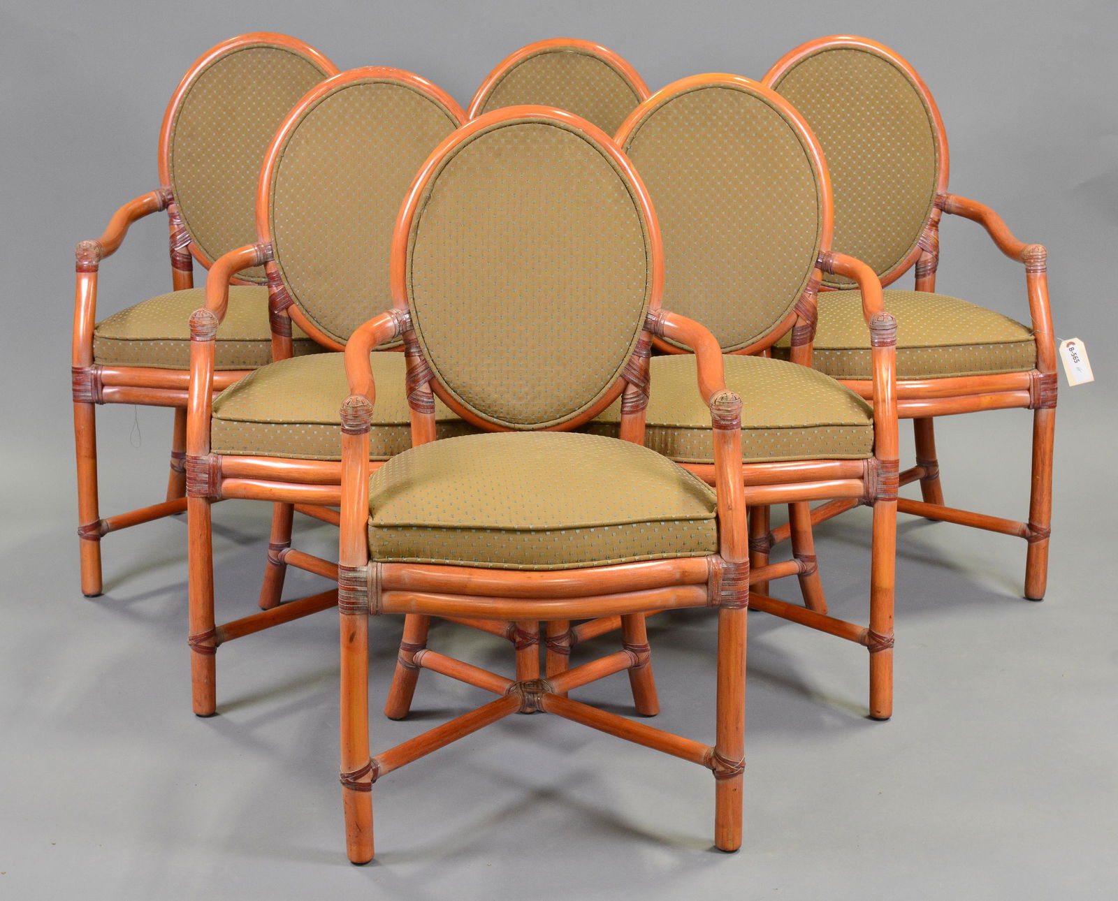 Set of 6 Rattan & Cane Dining Chairs (1 of 4)