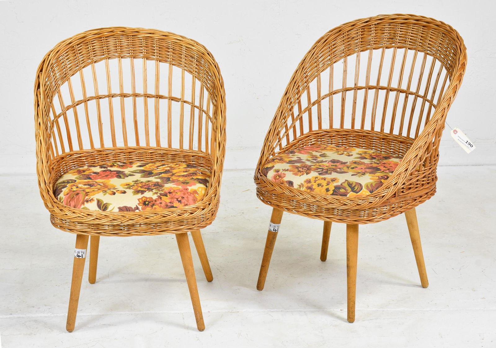Two Vintage Rattan Chairs (1 of 3)