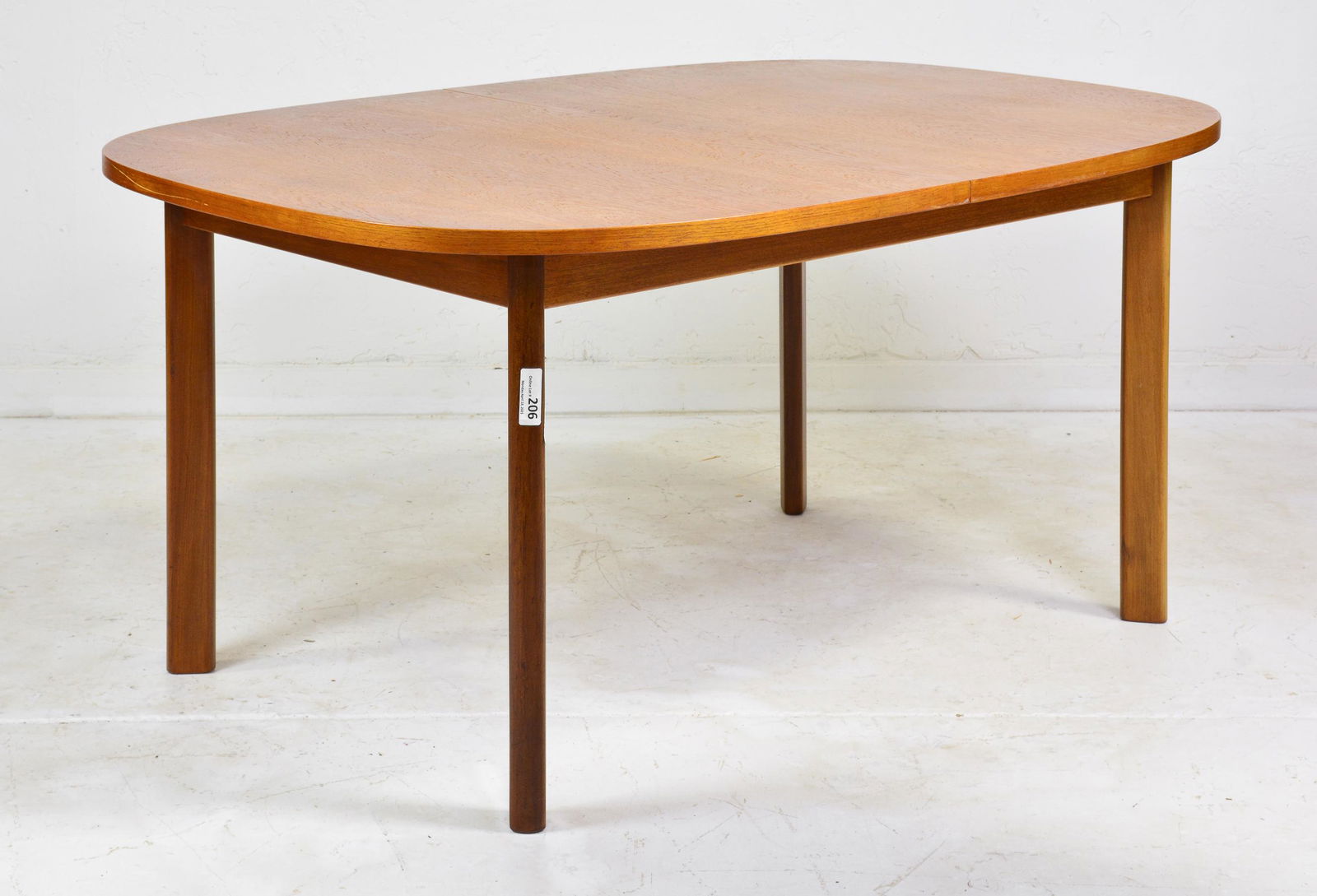 Mid Century Modern Dining Table - Pop Out Leaf (1 of 4)