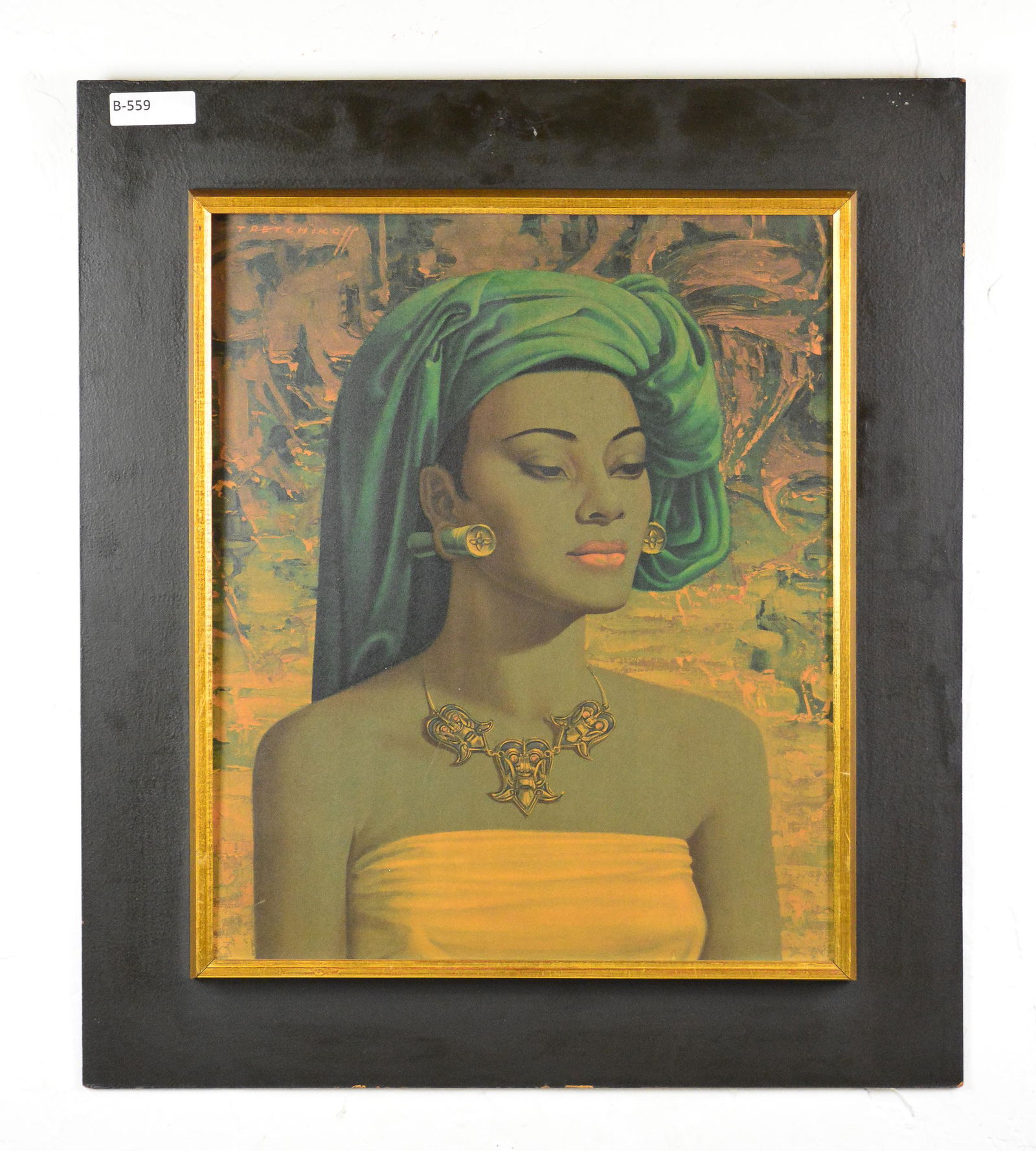 Vintage Art - Chinese Girl Style: Vintage Art - Chinese Girl Style - 32 in tall x 28 x 3