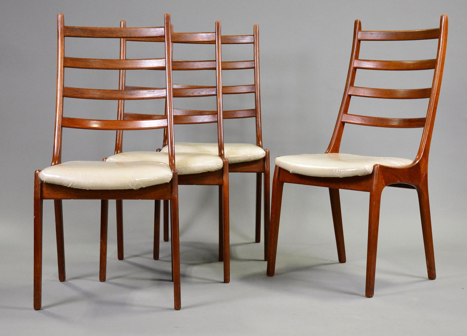 4 Mid Century  Ladder Back Dining Chairs #1 (1 of 3)