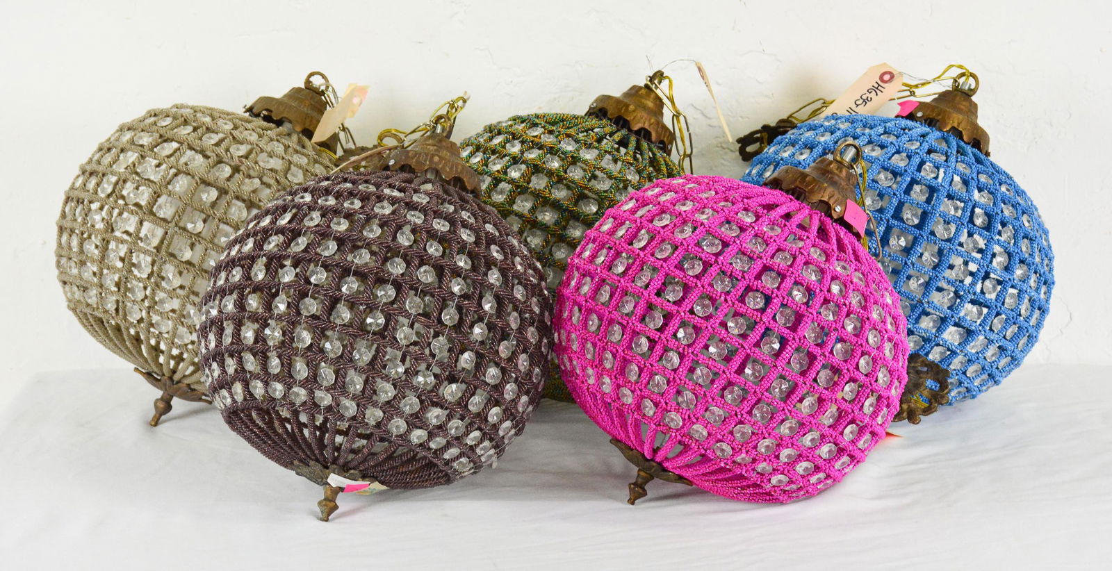 5 Small Empire Style Globe Chandeliers (1 of 6)