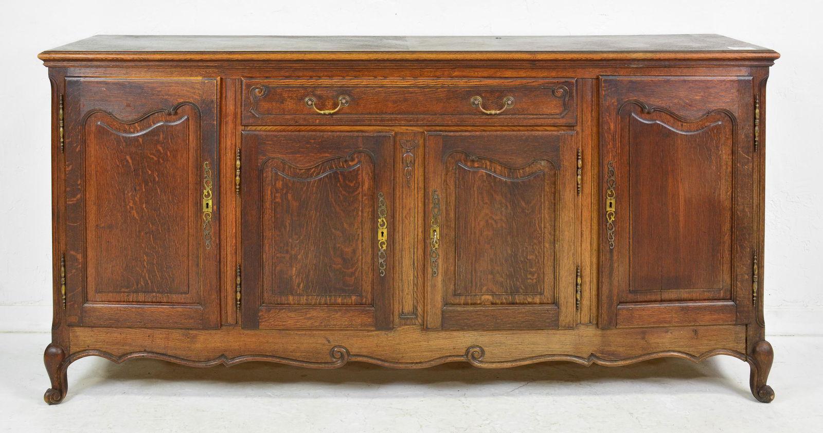 Dark Oak Country French Server / Sideboard (1 of 6)