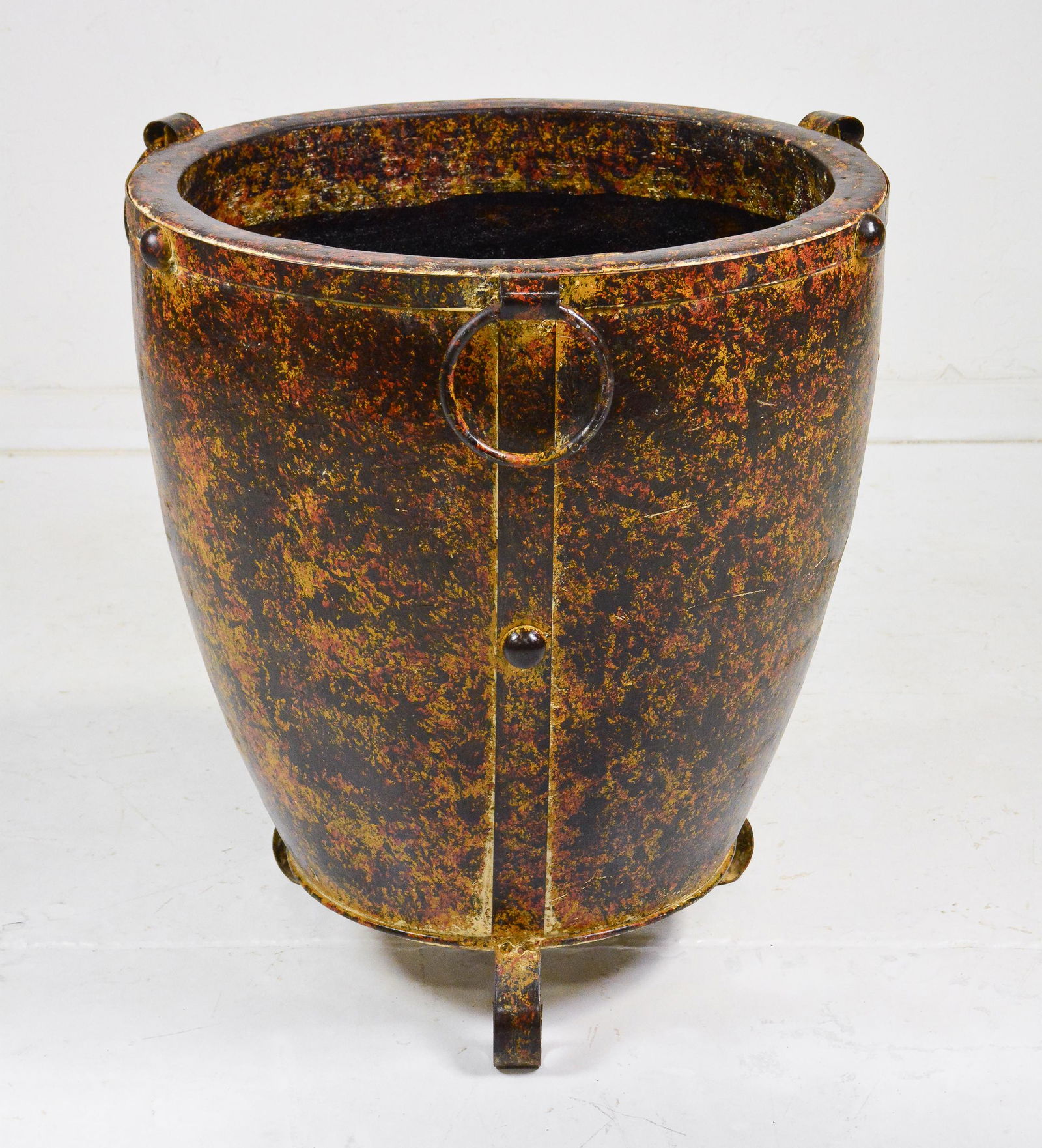 Large Round Iron Footed Planter (1 of 3)