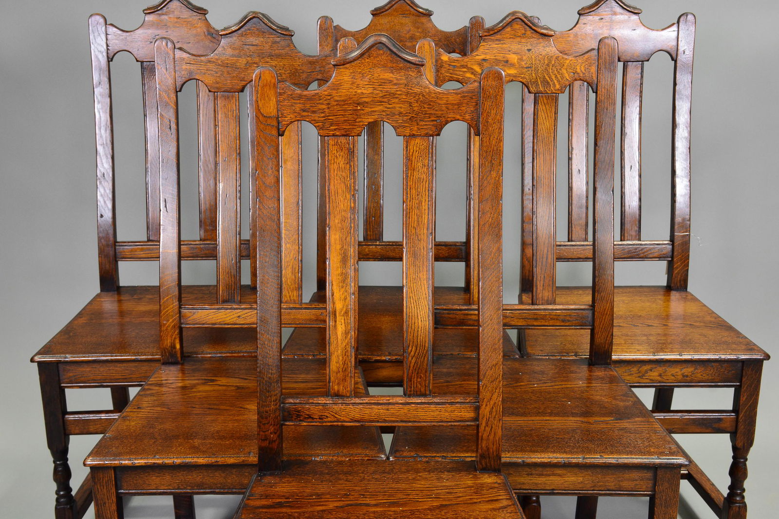 Set Of 6 Oak Chairs (1 of 3)
