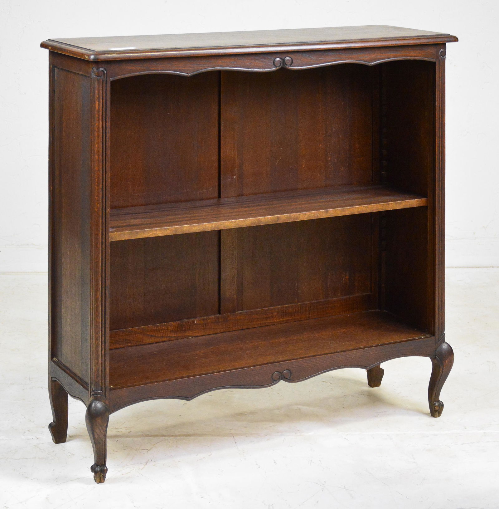 Country French Small Dark Oak Bookshelf (1 of 5)