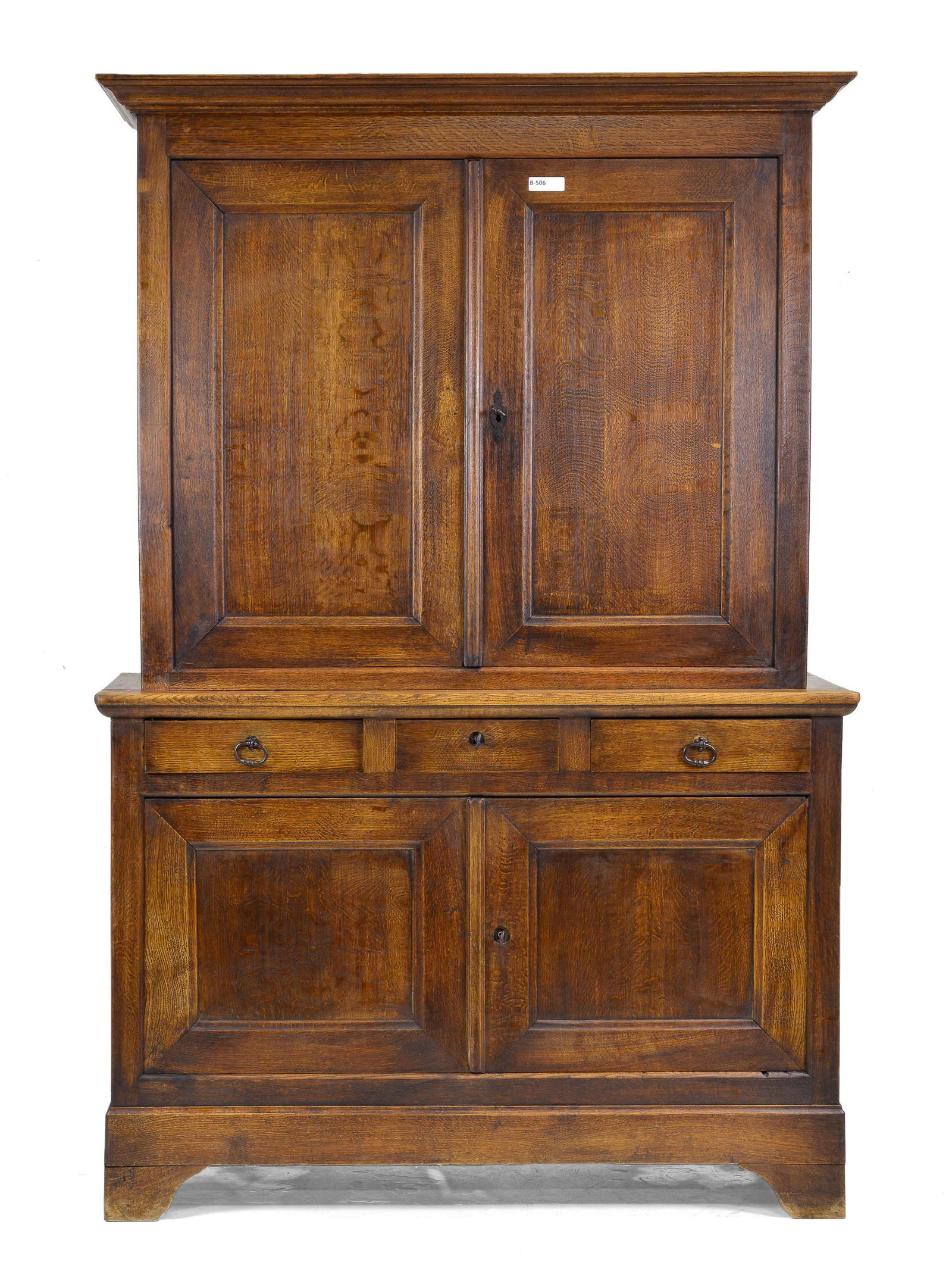 Large French 4 Door Cupboard (1 of 2)