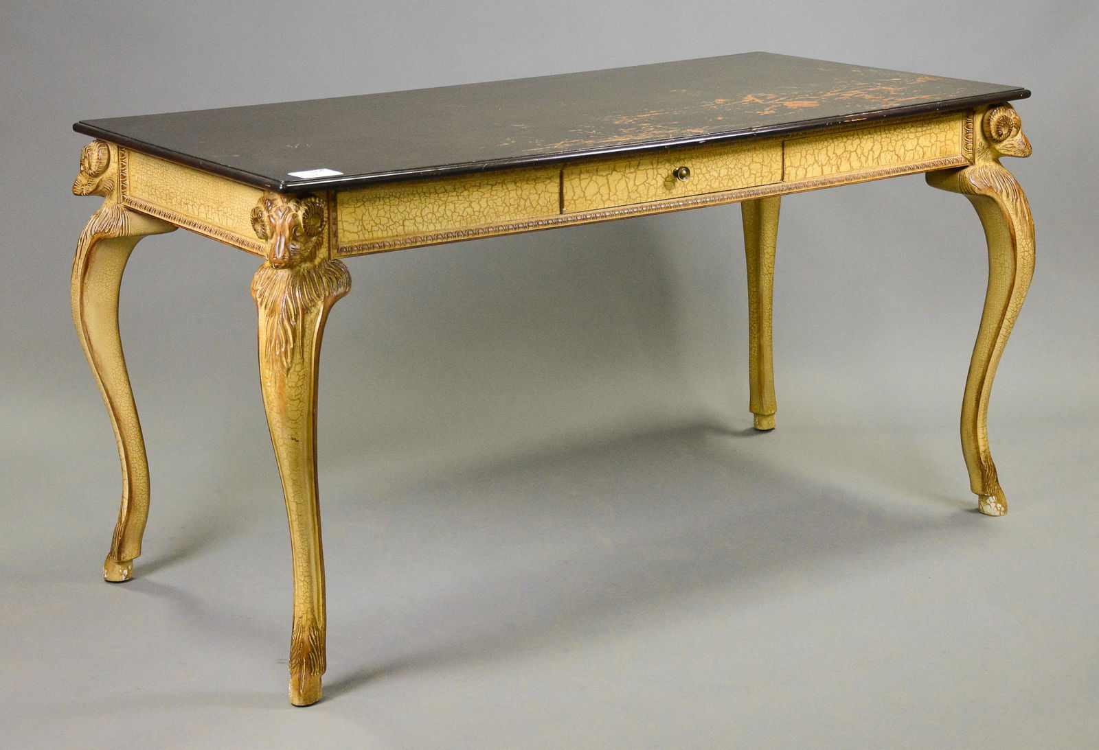 Rams Head Painted Base Library Table (1 of 6)