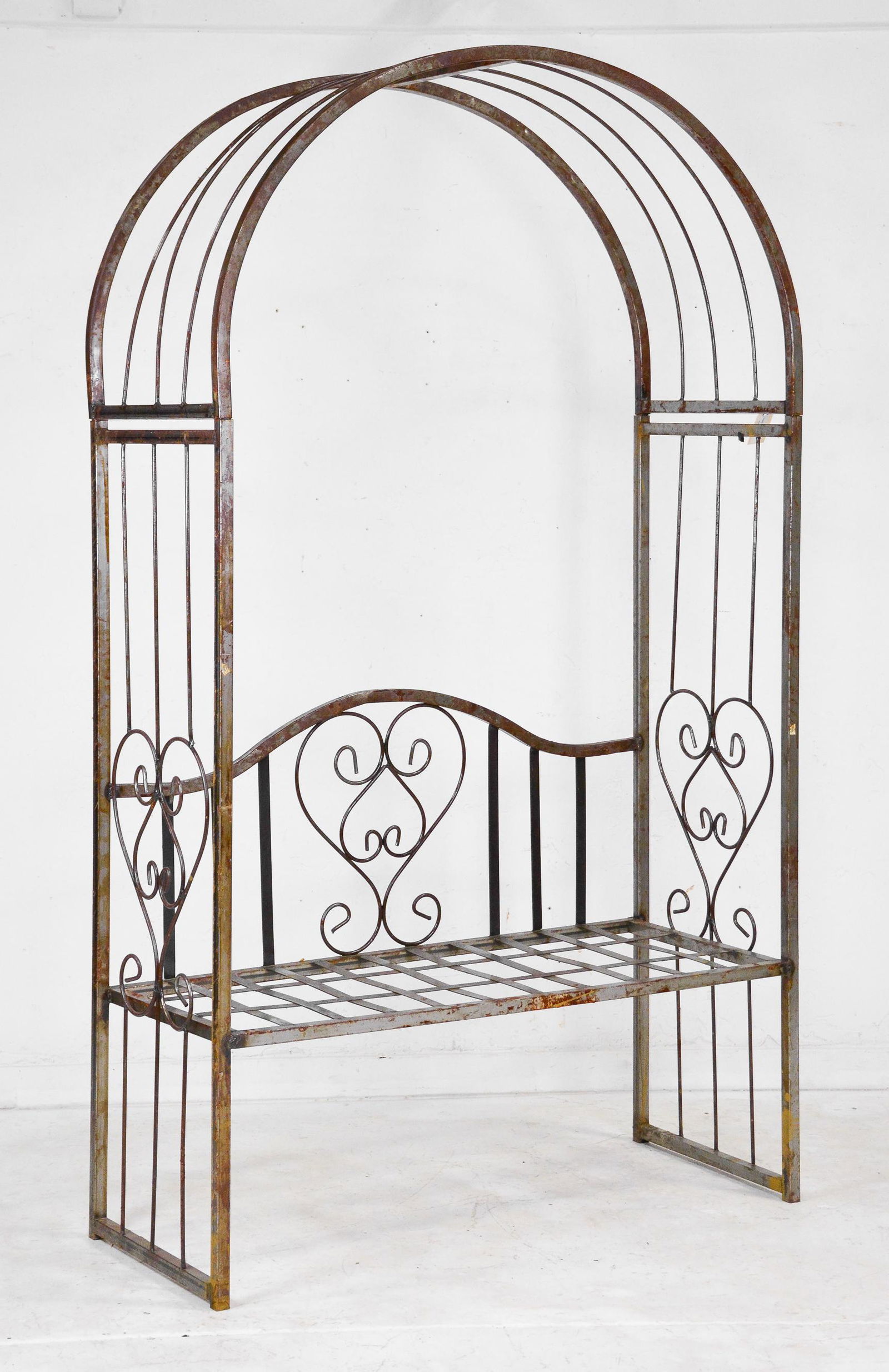 Arch Top Metal Arbor With Bench #2 (1 of 3)