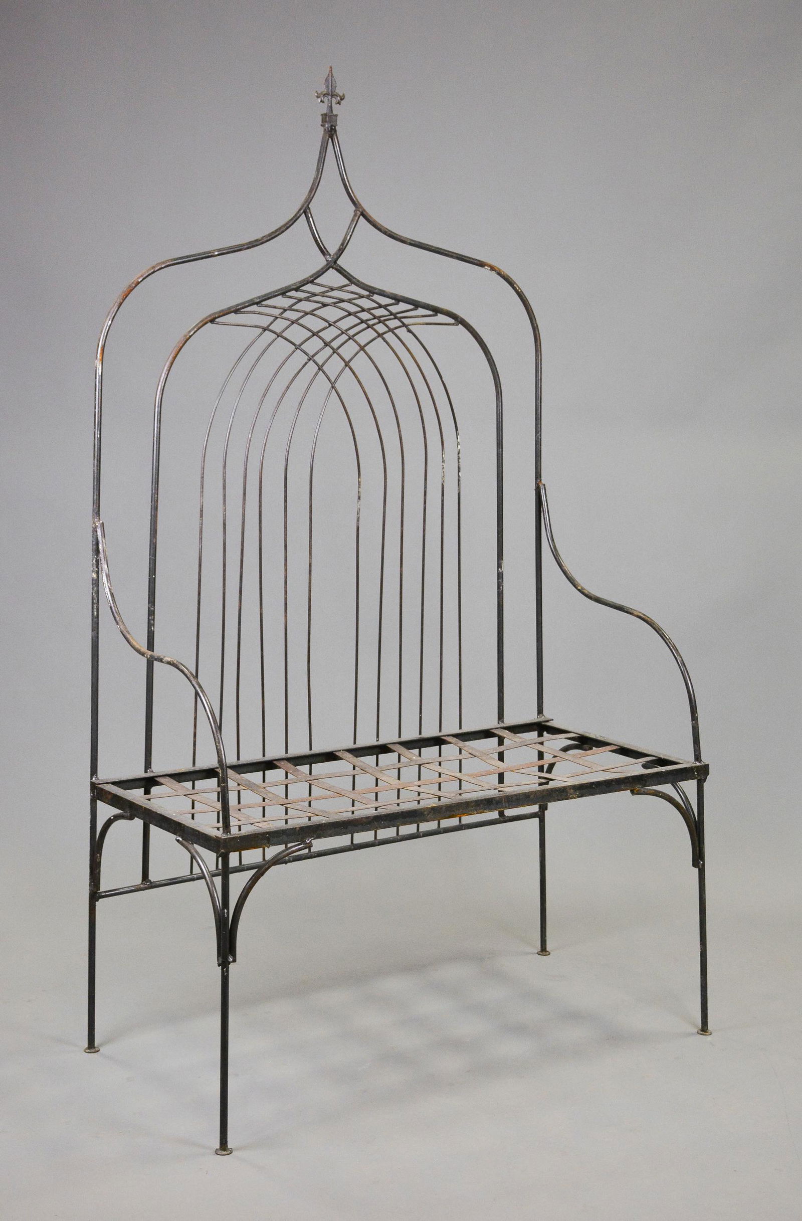 Metal High Back Bench #1 (1 of 3)