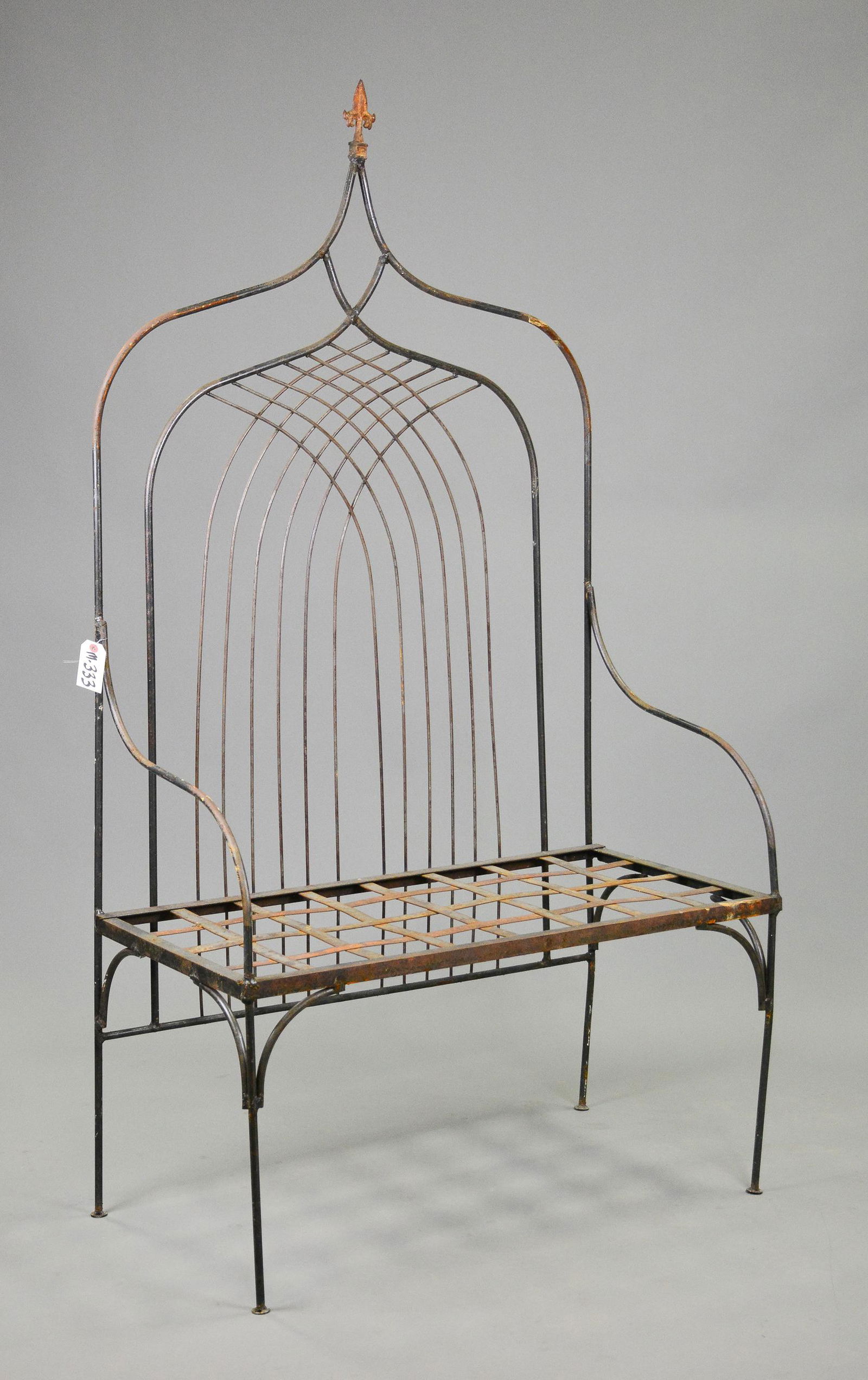 Metal High Back Bench #2 (1 of 3)