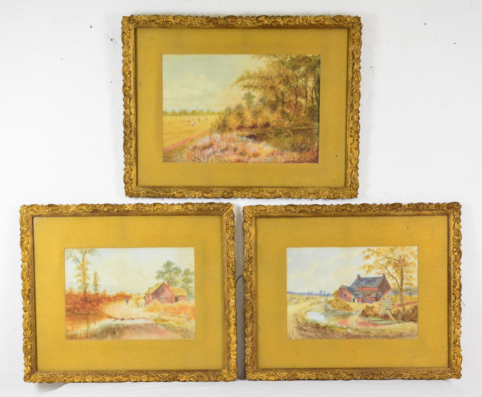 3pcs Gold Framed Landscape Art (1 of 5)