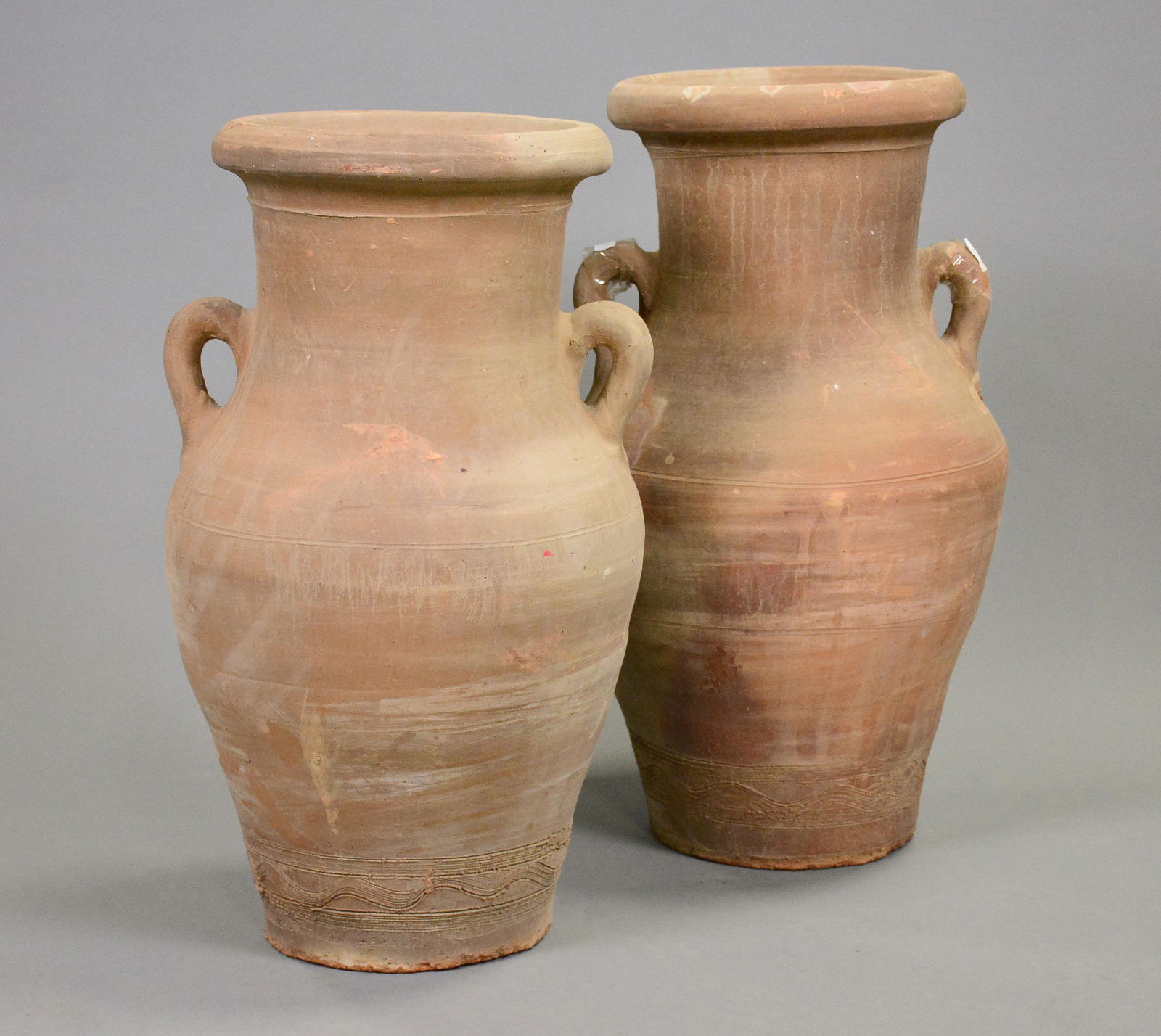 2 Terracotta / Pottery Vases / Urns (1 of 4)