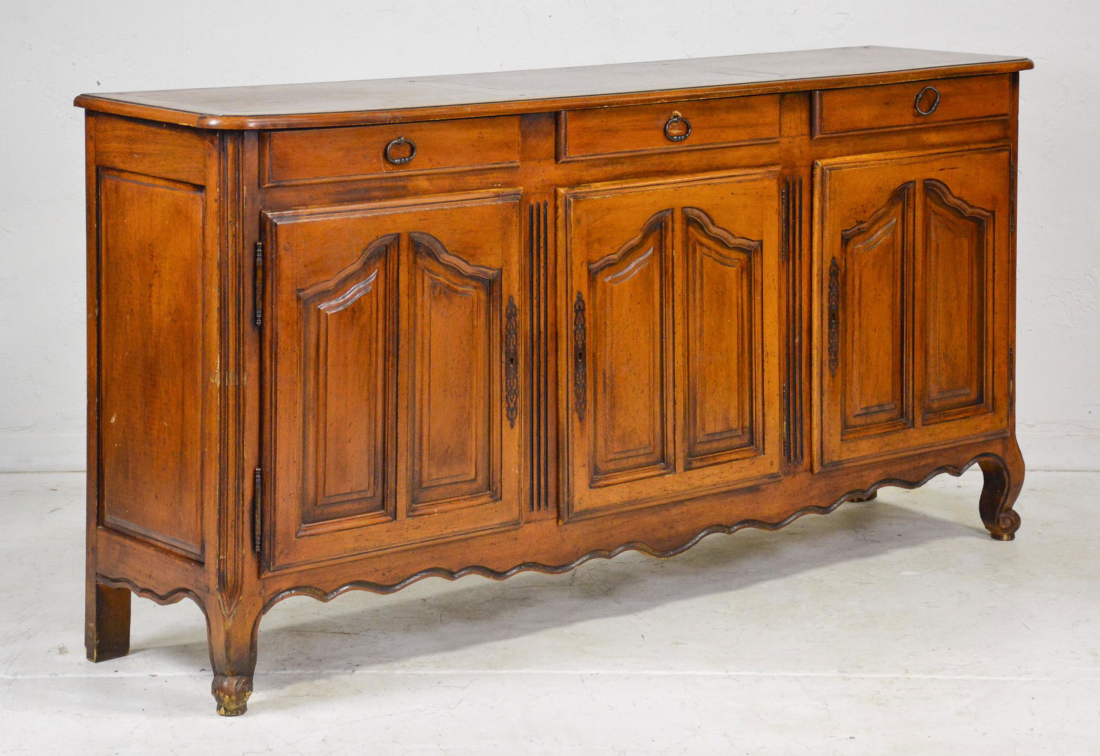 French 3 Drawer 3 Door Sever / Sideboard (1 of 5)