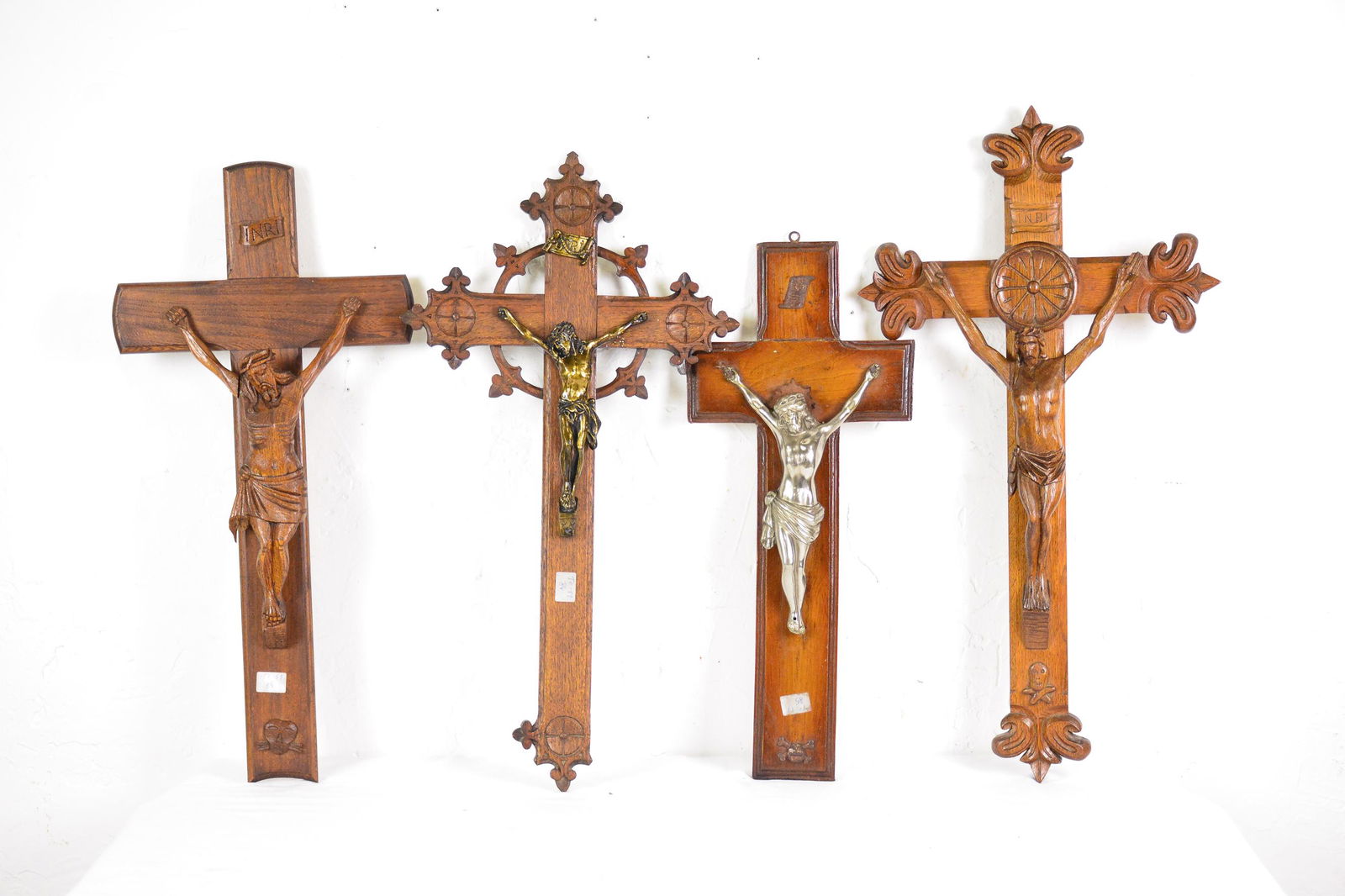 4 Wood Crucifixes (1 of 5)