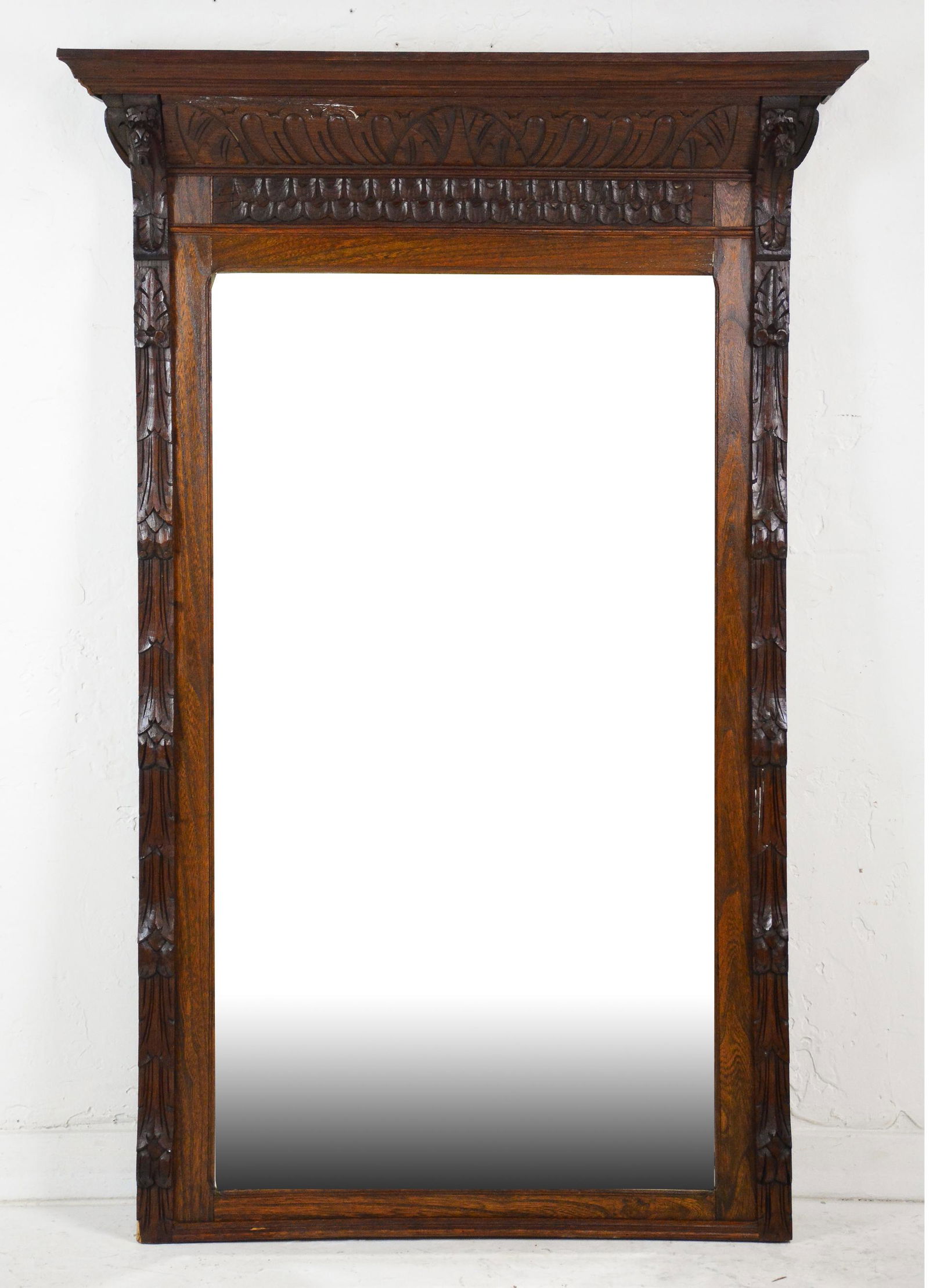 Carved French Beveled Mirror #1 (1 of 4)