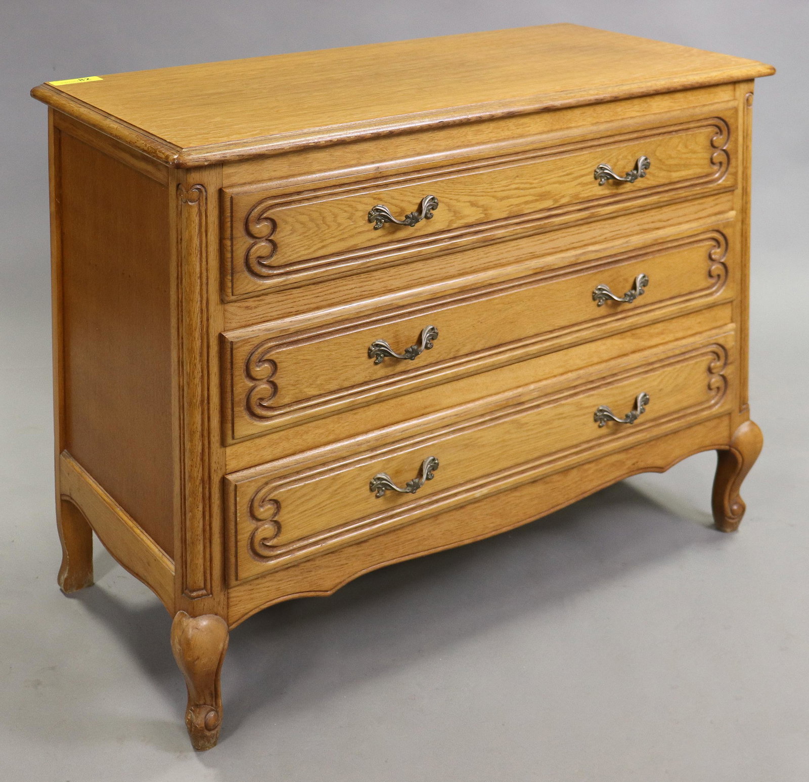 Light Oak Country French Style 3 Drawer Chest (1 of 5)