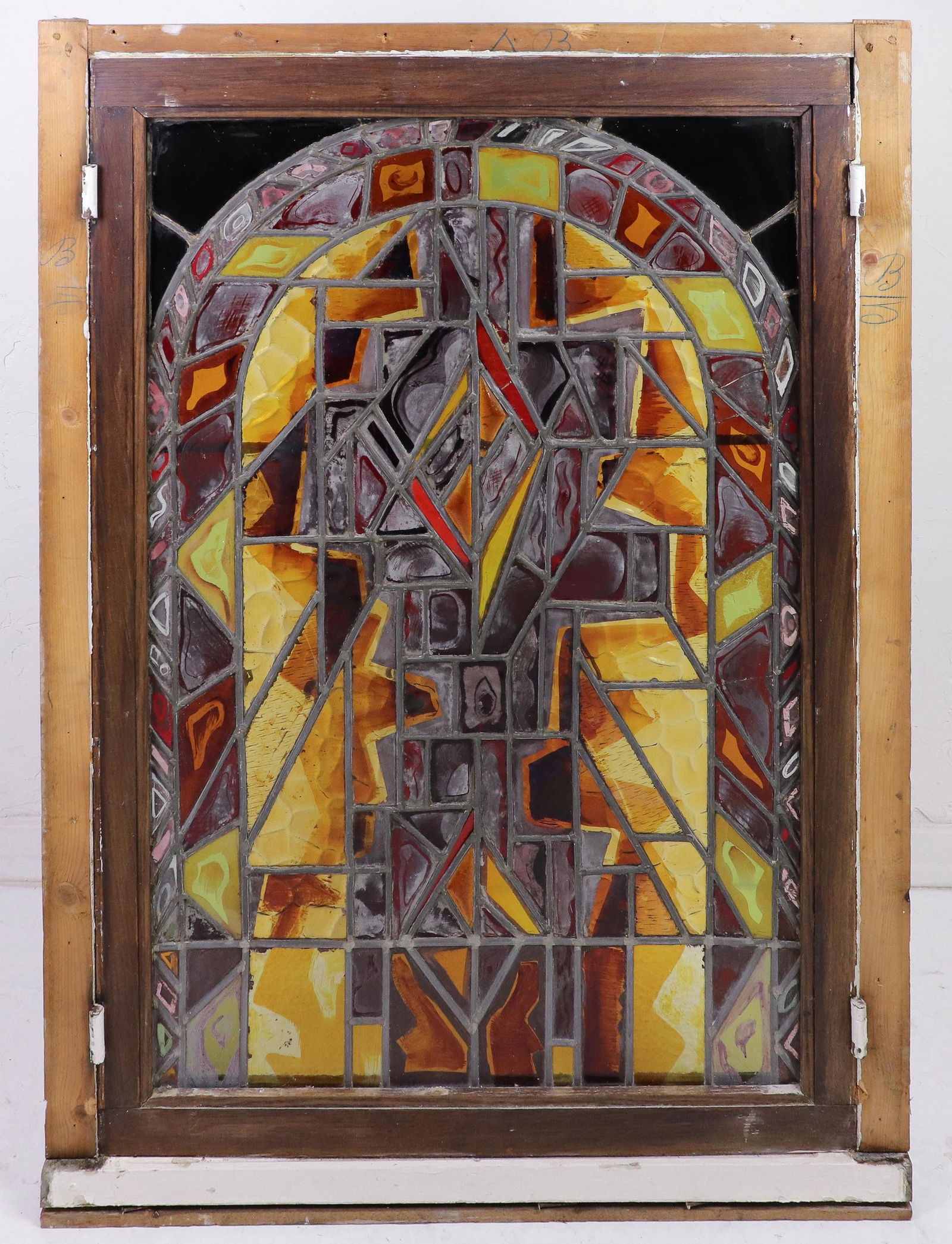Large European Stained Glass Window (1 of 7)