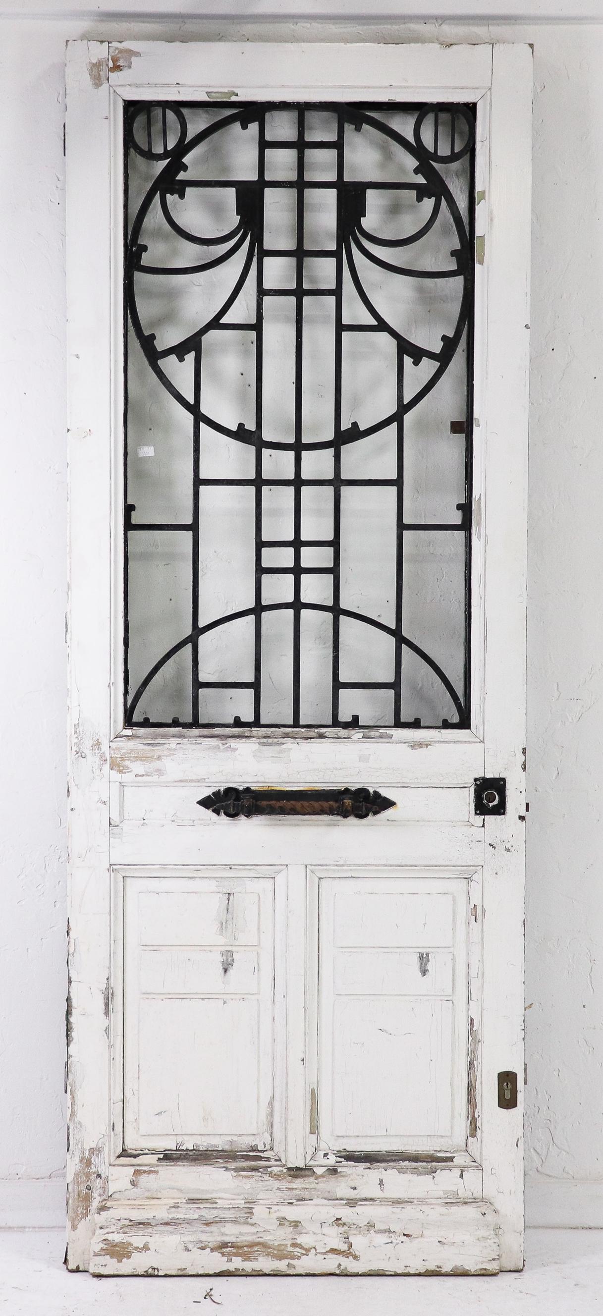 European Door with Iron Insert & Clear Glass (1 of 7)