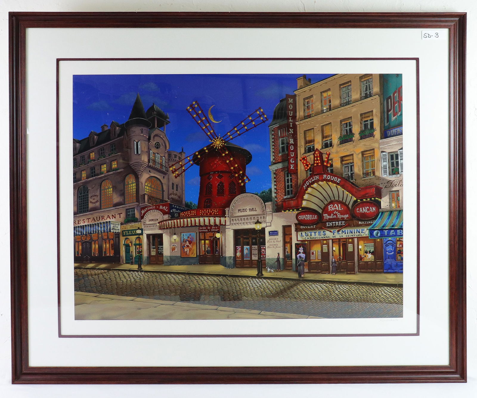 Framed Serigraph - Moulin Rouge by KondaKova (1 of 7)