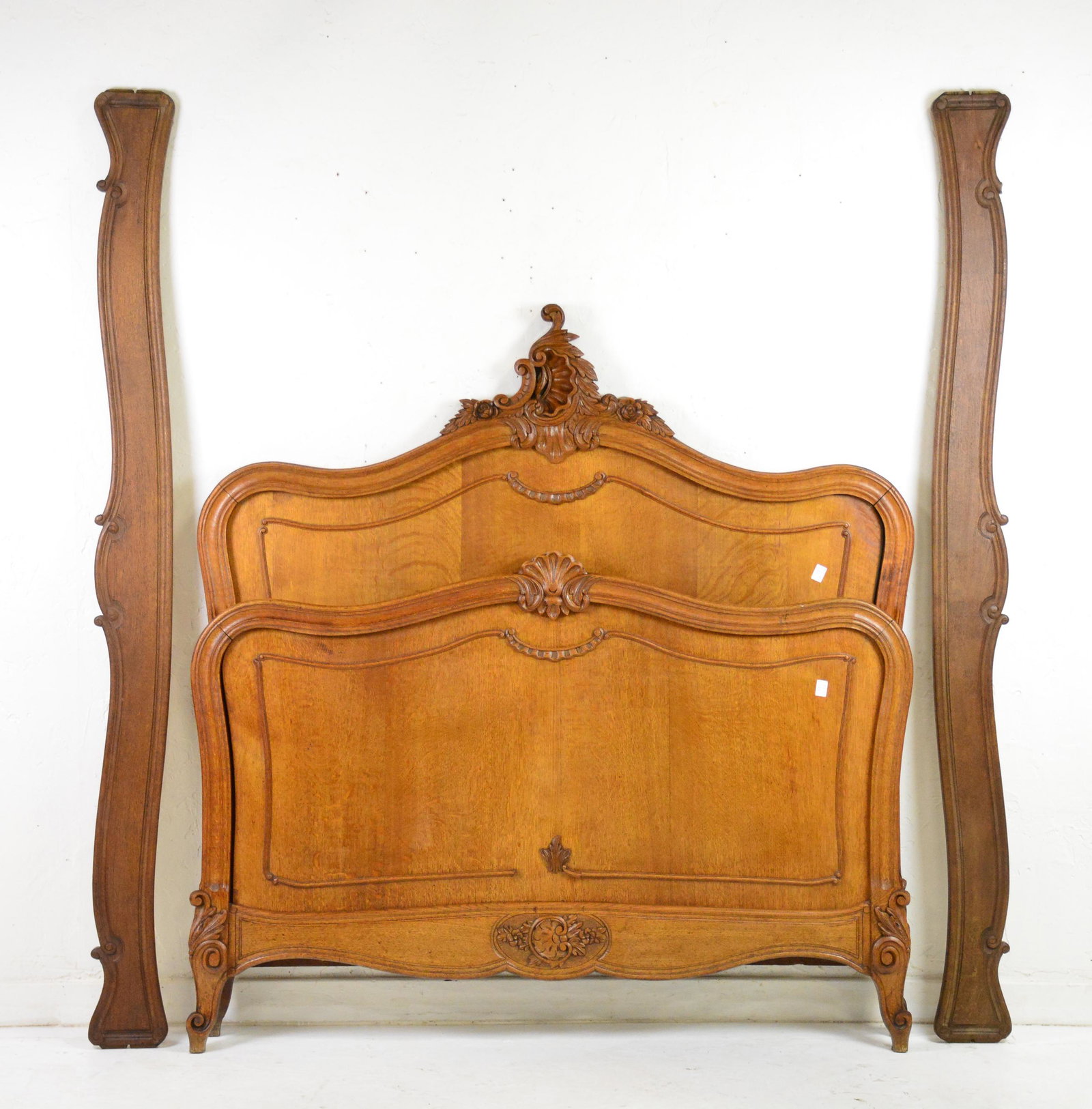 Carved French Bed With Rails (1 of 9)