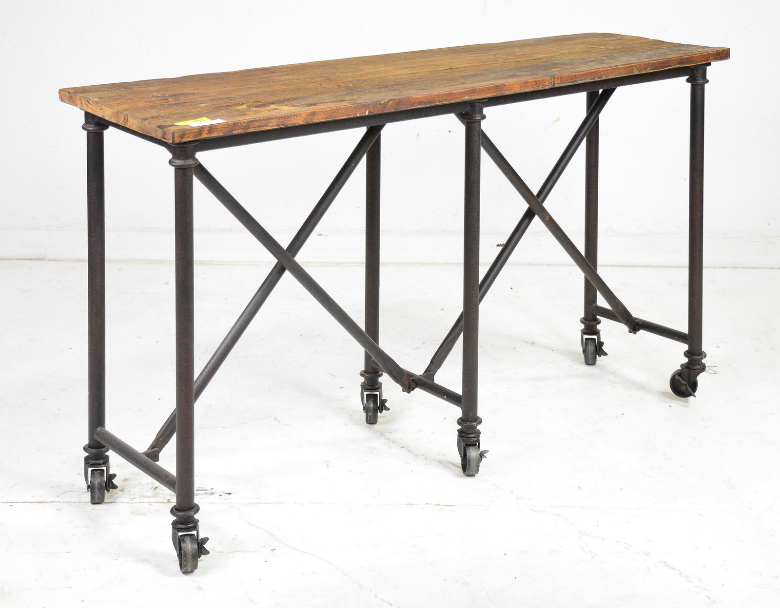 Industrial Style Metal Base Console (1 of 3)