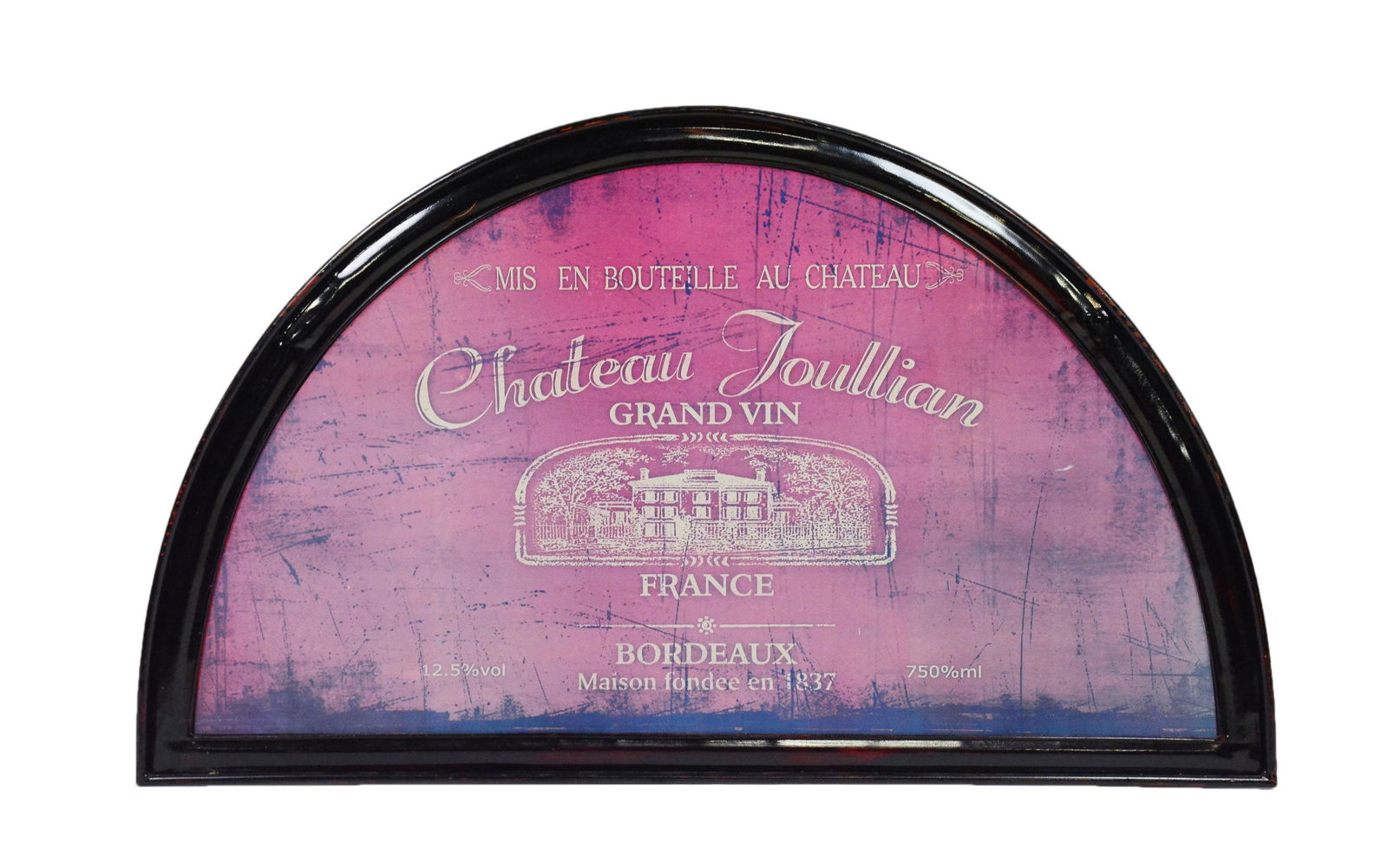 Metal French Chateau Joullian Arched Sign (1 of 1)